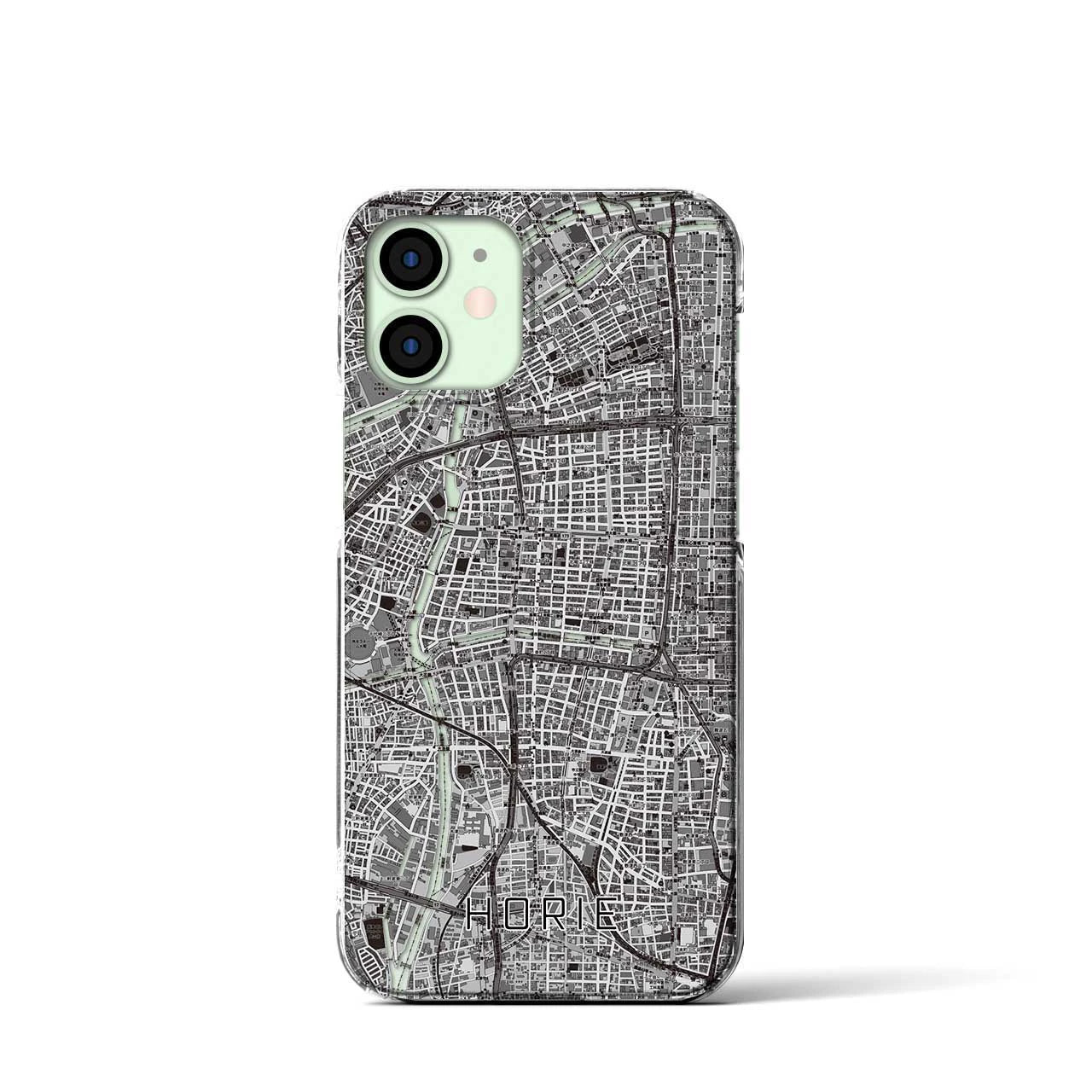 【堀江(大阪府)】地図柄iPhoneケース(クリアタイプ)