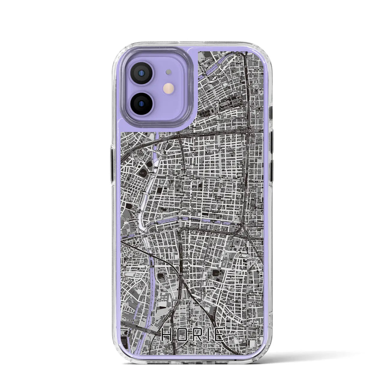 【堀江(大阪府)】地図柄iPhoneケース(MagSafeタイプ)
