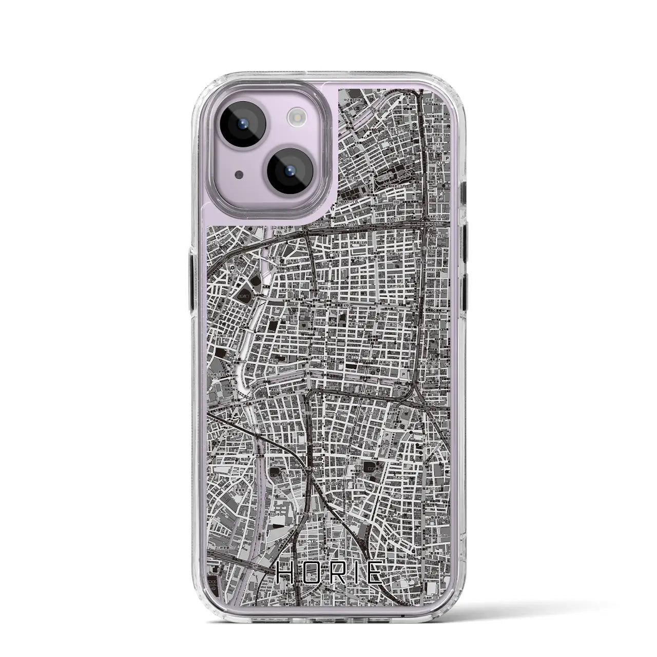 【堀江(大阪府)】地図柄iPhoneケース(MagSafeタイプ)