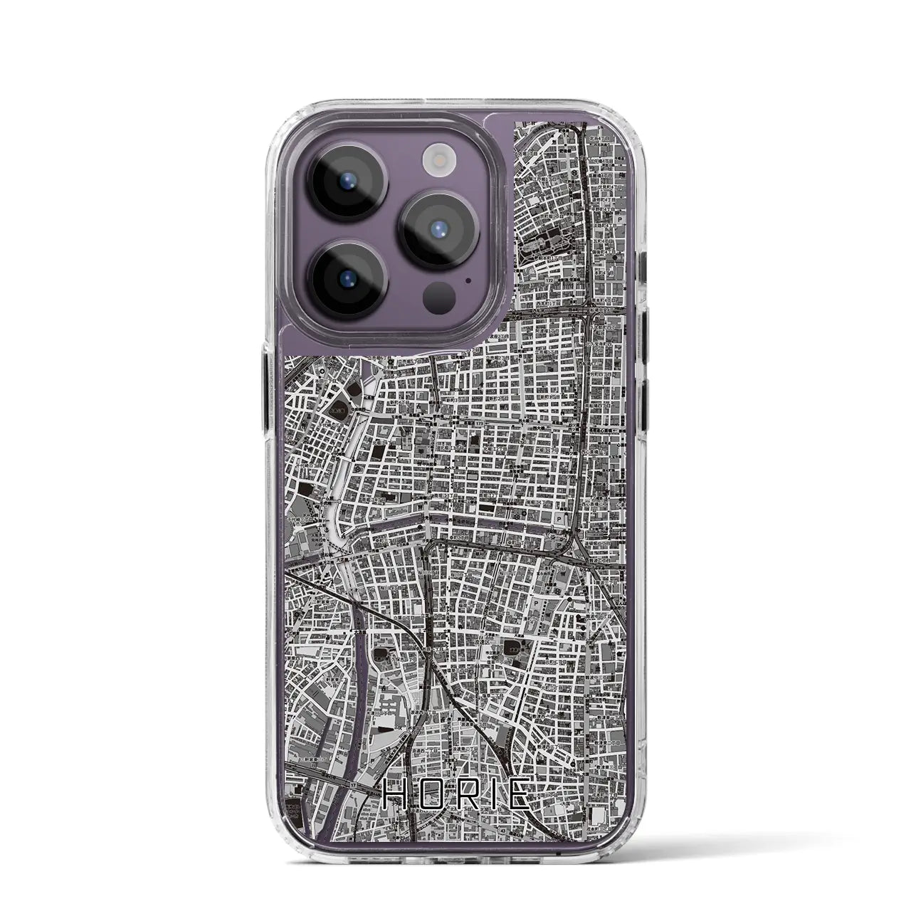 【堀江(大阪府)】地図柄iPhoneケース(MagSafeタイプ)