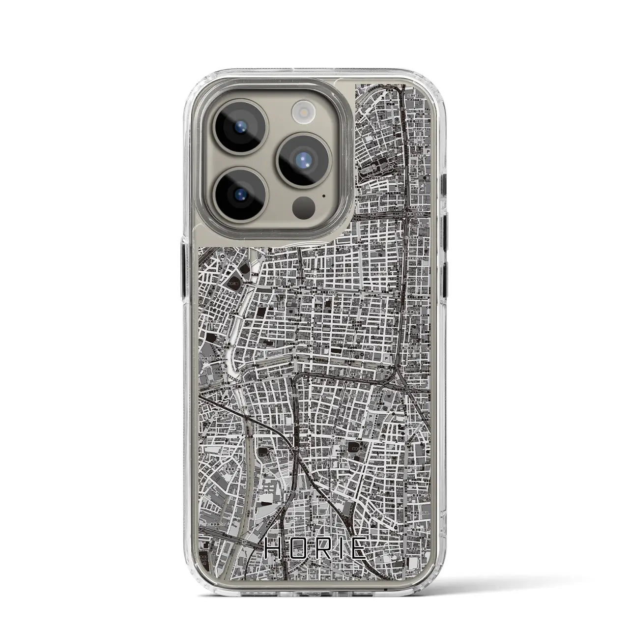 【堀江(大阪府)】地図柄iPhoneケース(MagSafeタイプ)