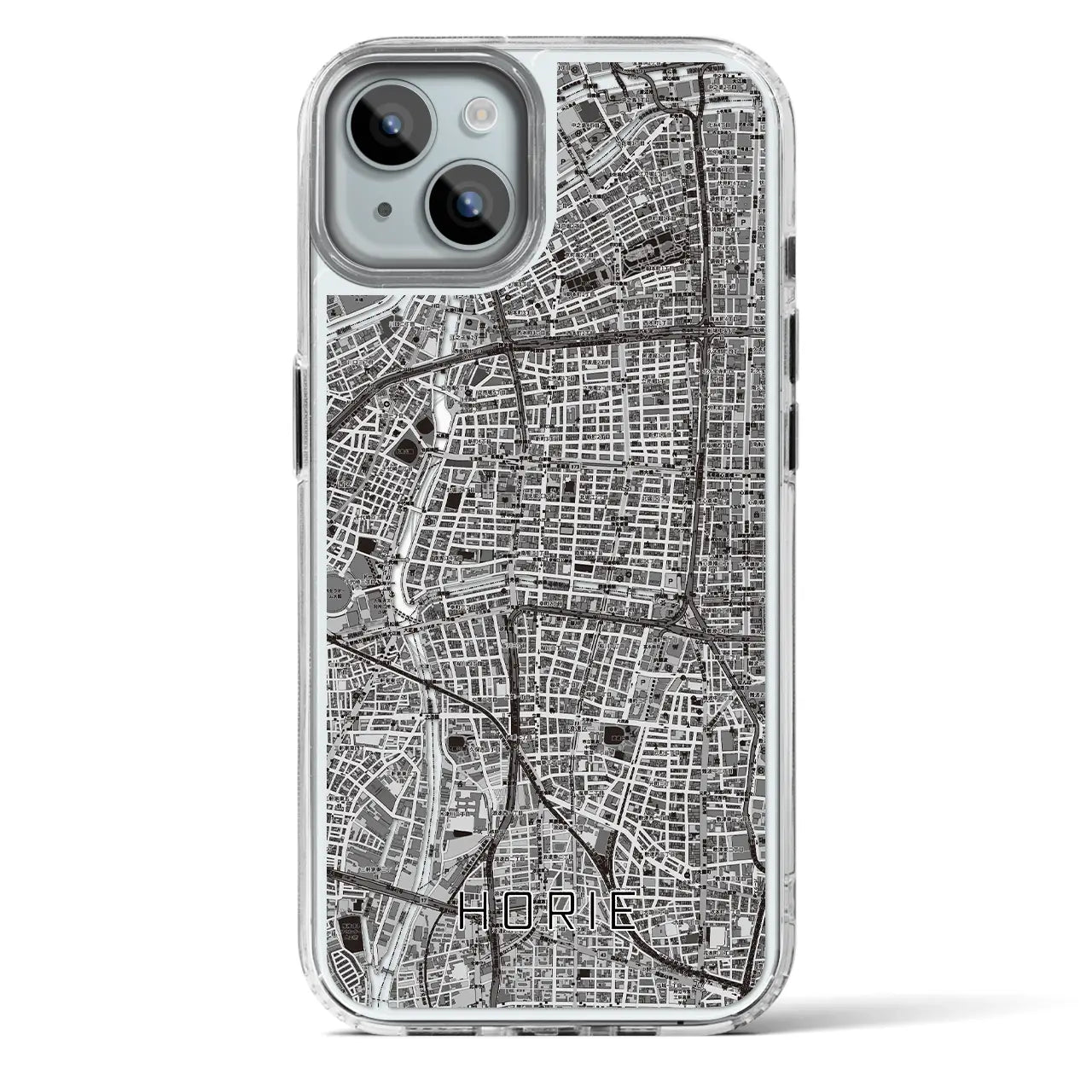 【堀江(大阪府)】地図柄iPhoneケース(MagSafeタイプ)
