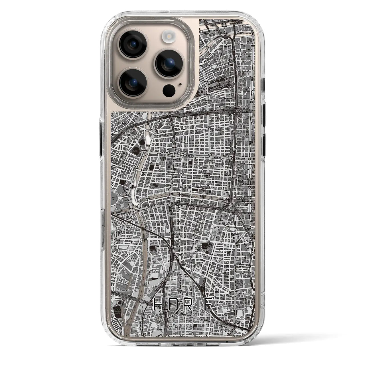 【堀江(大阪府)】地図柄iPhoneケース(MagSafeタイプ)