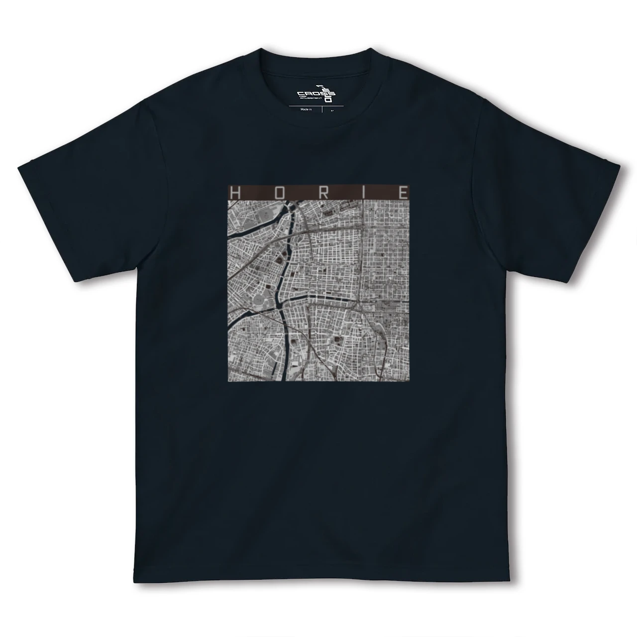【堀江(大阪府)】地図柄ヘビーウェイトTシャツ