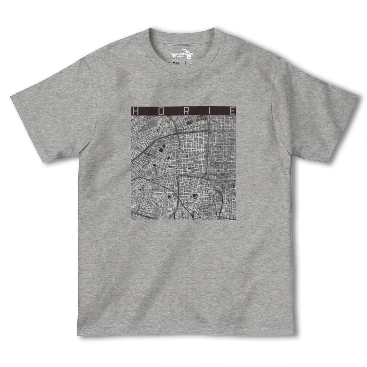 【堀江(大阪府)】地図柄ヘビーウェイトTシャツ