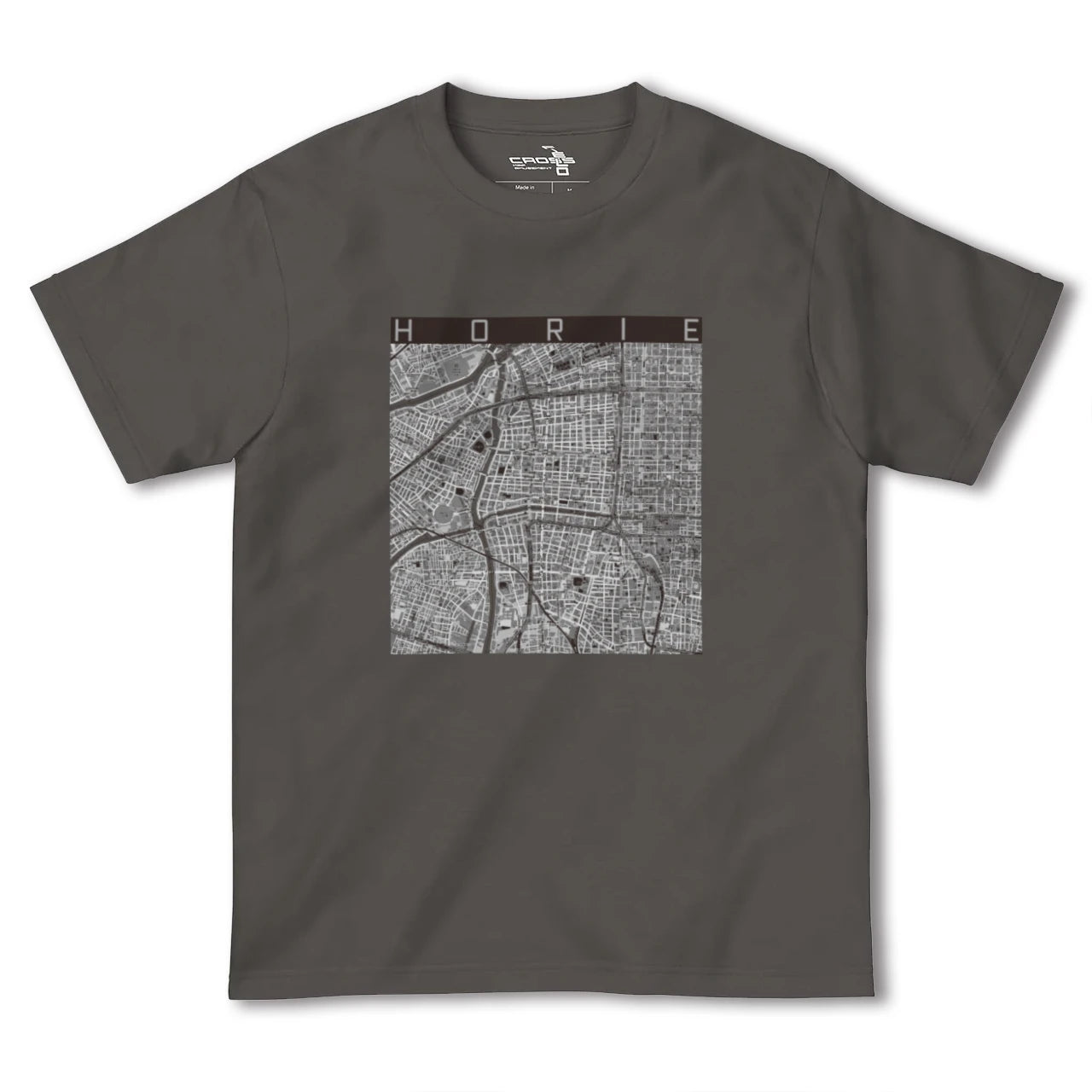 【堀江(大阪府)】地図柄ヘビーウェイトTシャツ