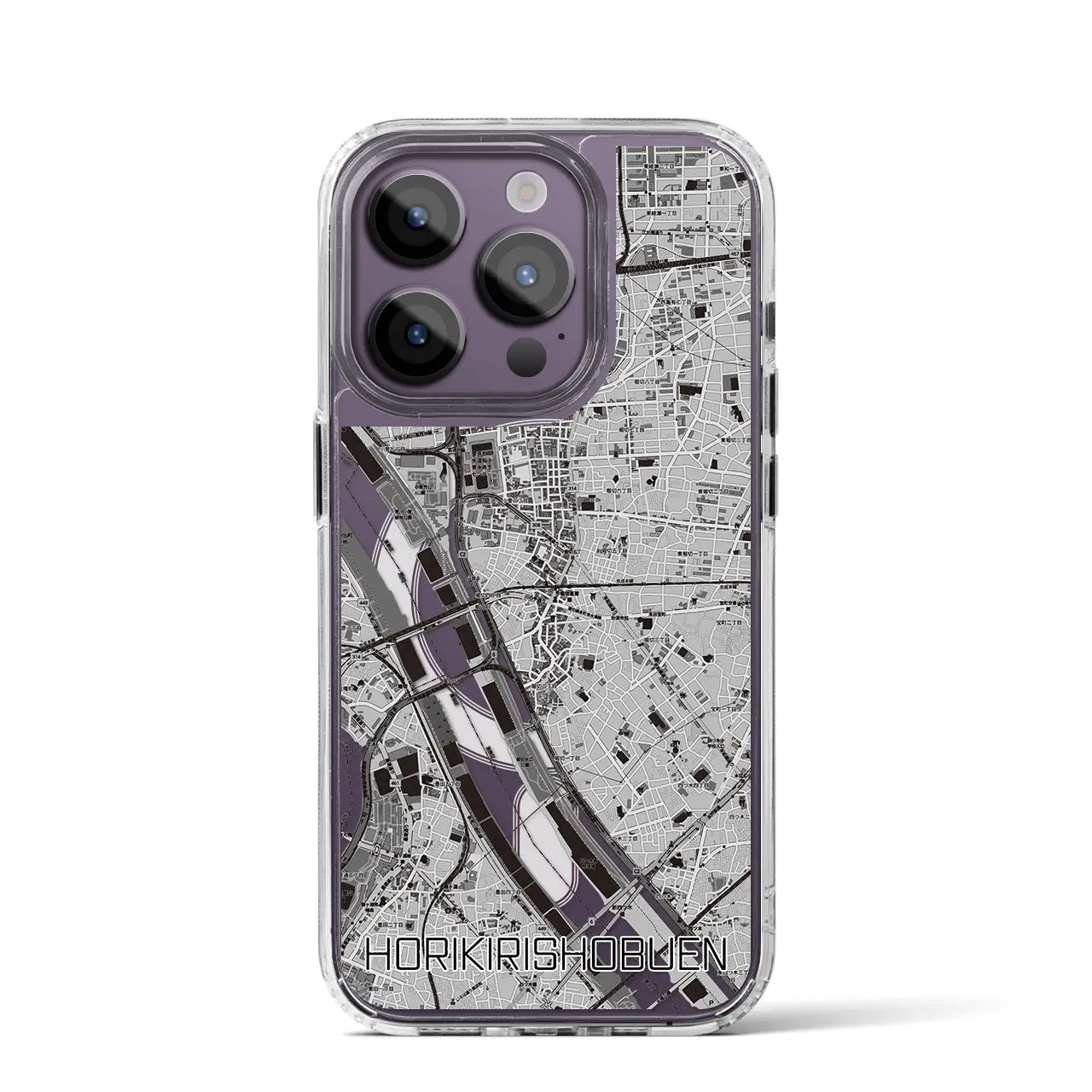【堀切菖蒲園(東京都)】地図柄iPhoneケース(MagSafeタイプ)