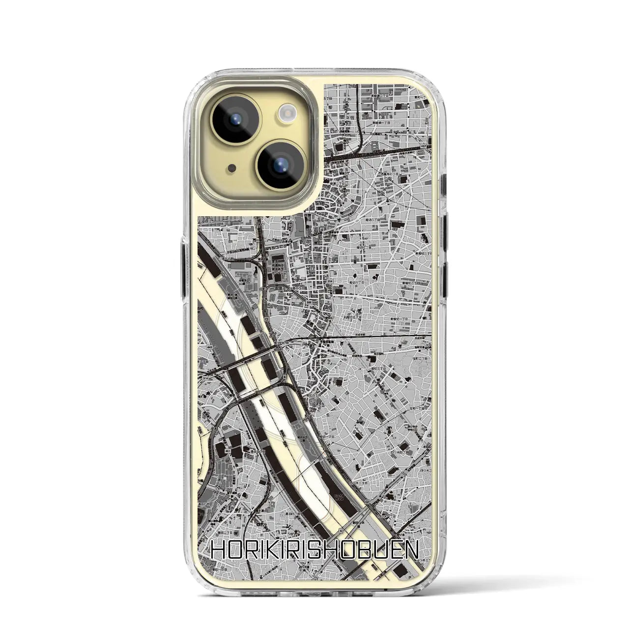【堀切菖蒲園(東京都)】地図柄iPhoneケース(MagSafeタイプ)