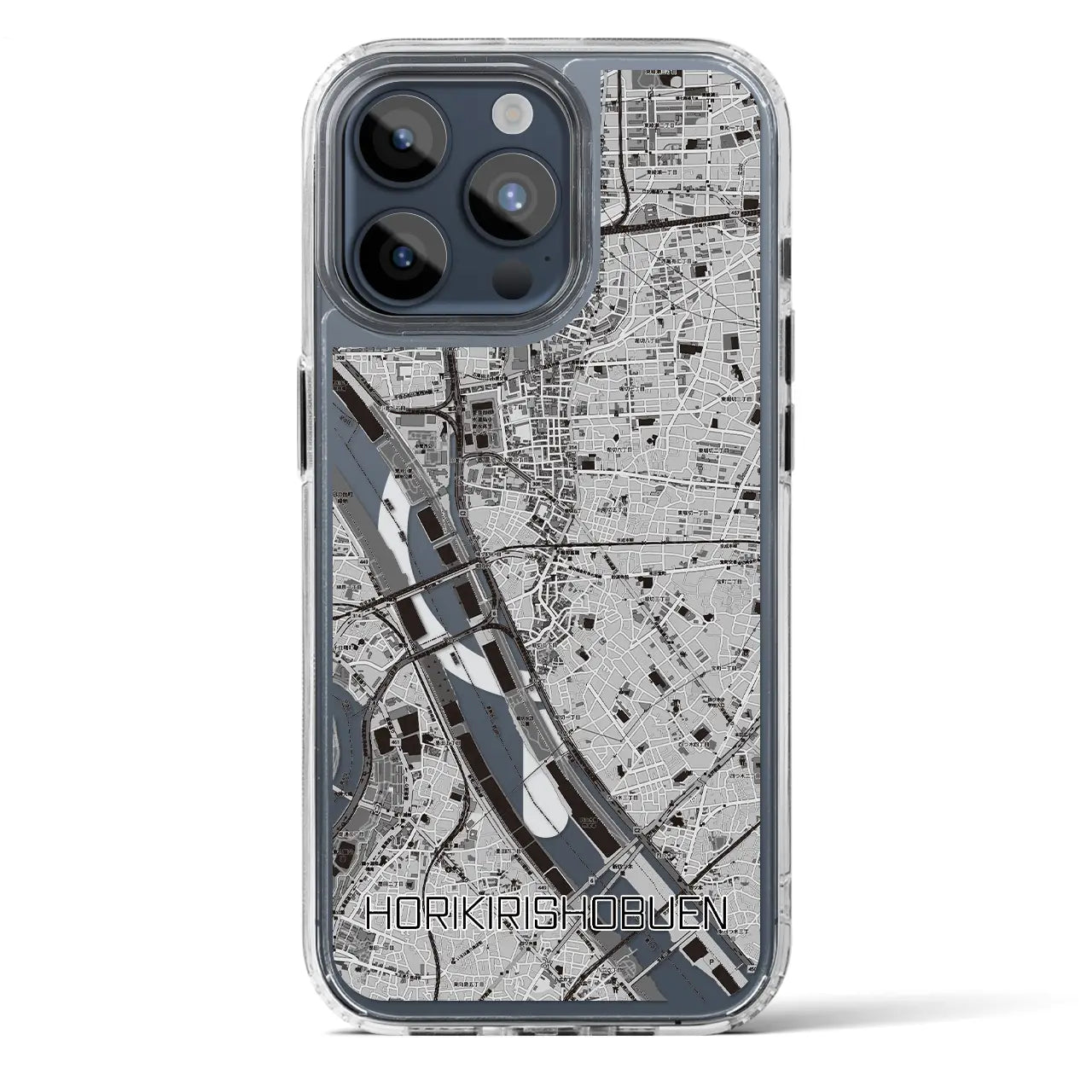 【堀切菖蒲園(東京都)】地図柄iPhoneケース(MagSafeタイプ)
