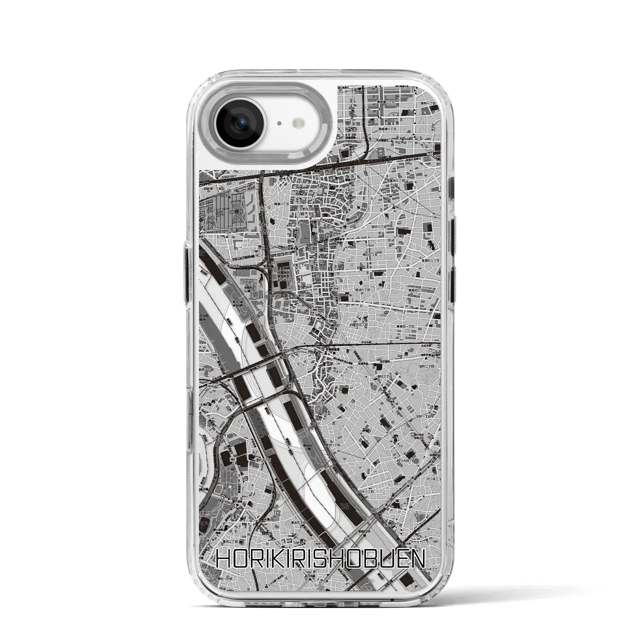 【堀切菖蒲園(東京都)】地図柄iPhoneケース(MagSafeタイプ)