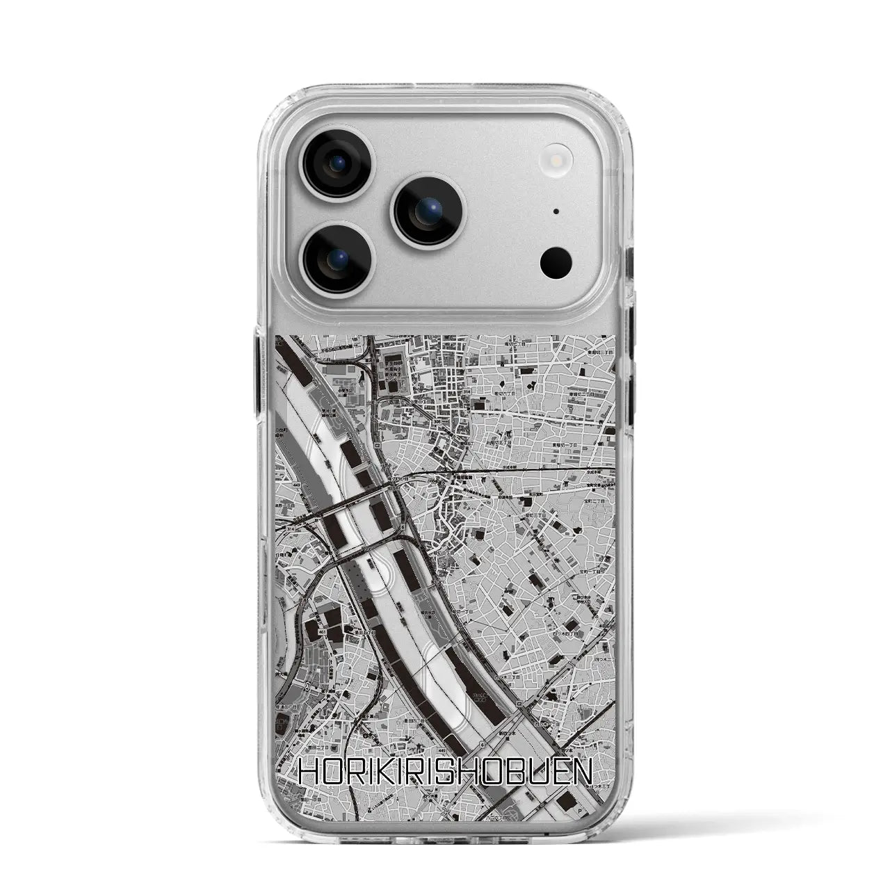 【堀切菖蒲園(東京都)】地図柄iPhoneケース(MagSafeタイプ)