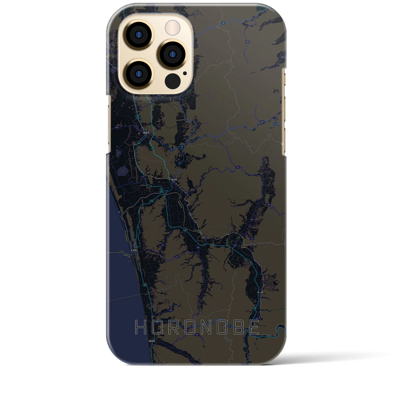 【幌延(北海道)】地図柄iPhoneケース(バックカバータイプ)