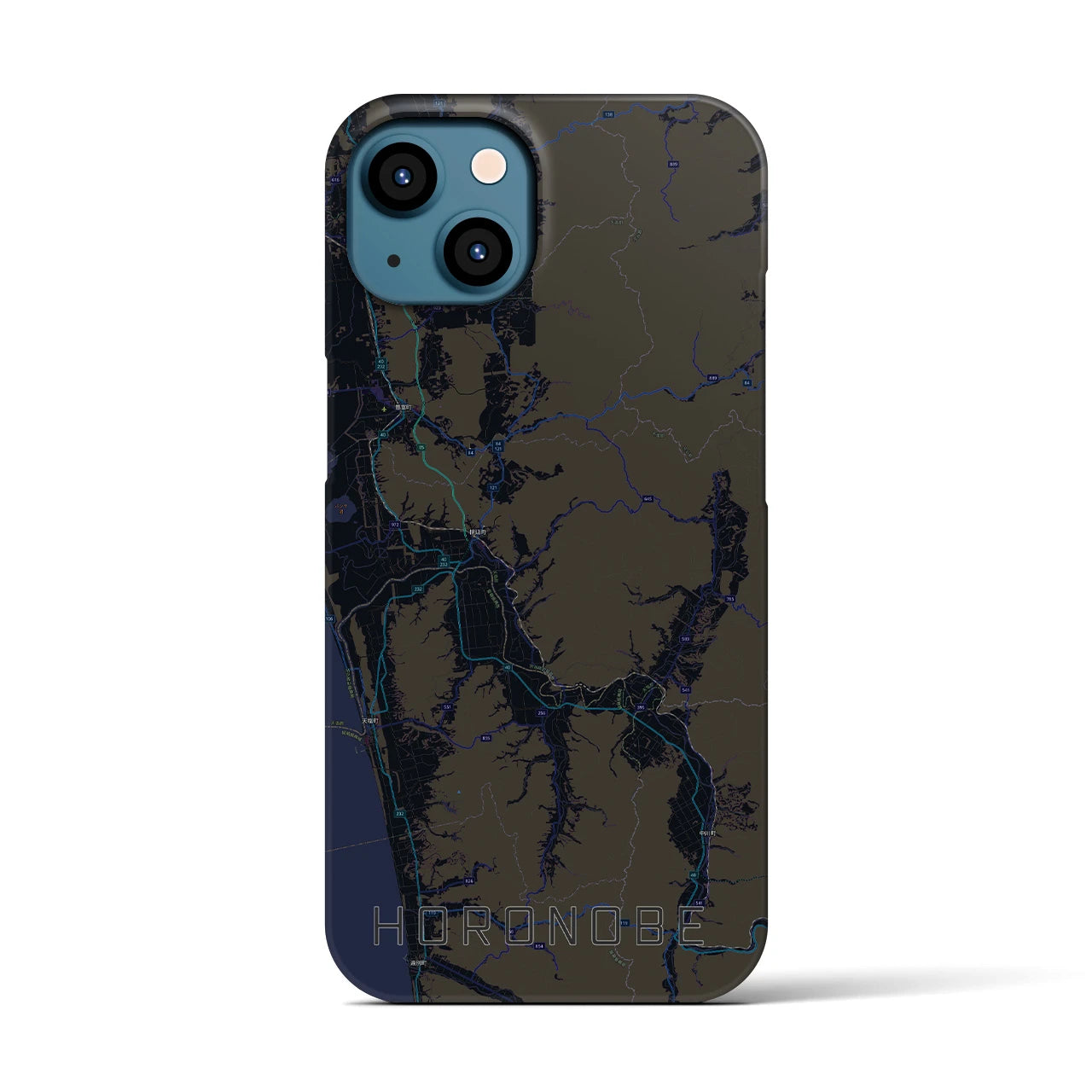 【幌延(北海道)】地図柄iPhoneケース(バックカバータイプ)