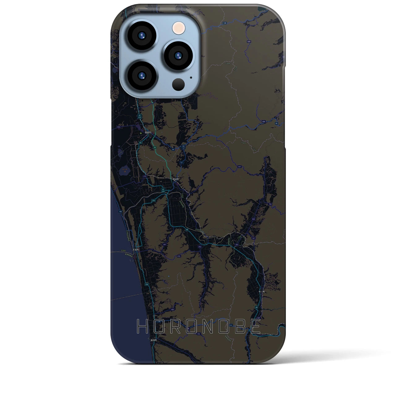 【幌延(北海道)】地図柄iPhoneケース(バックカバータイプ)