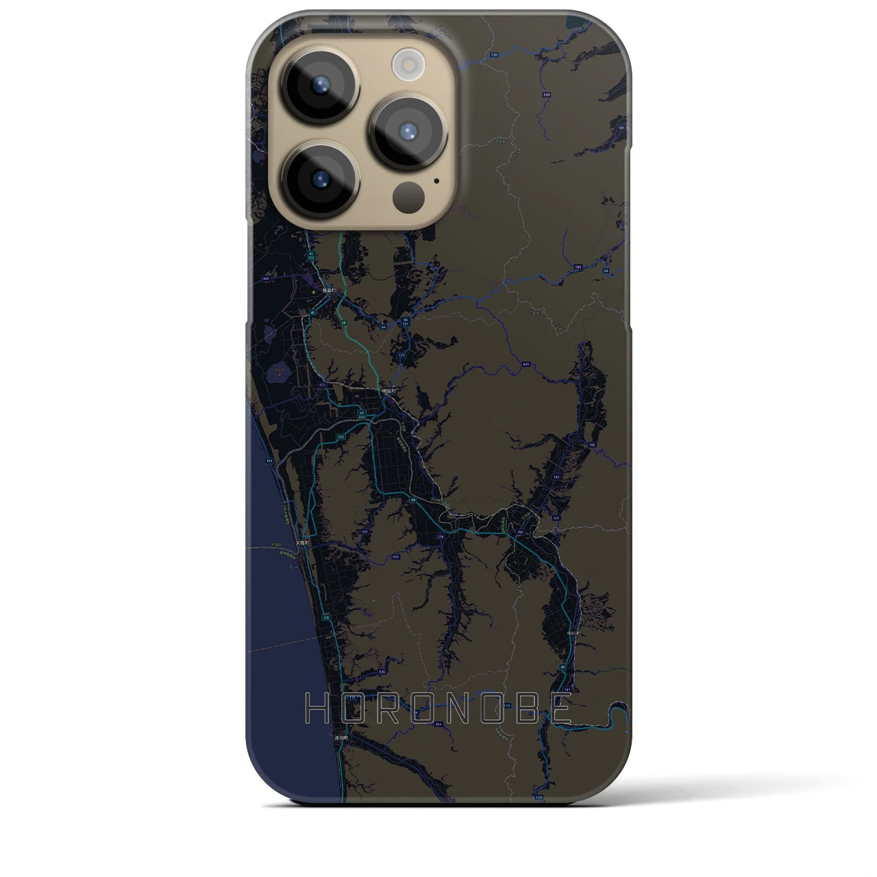 【幌延(北海道)】地図柄iPhoneケース(バックカバータイプ)