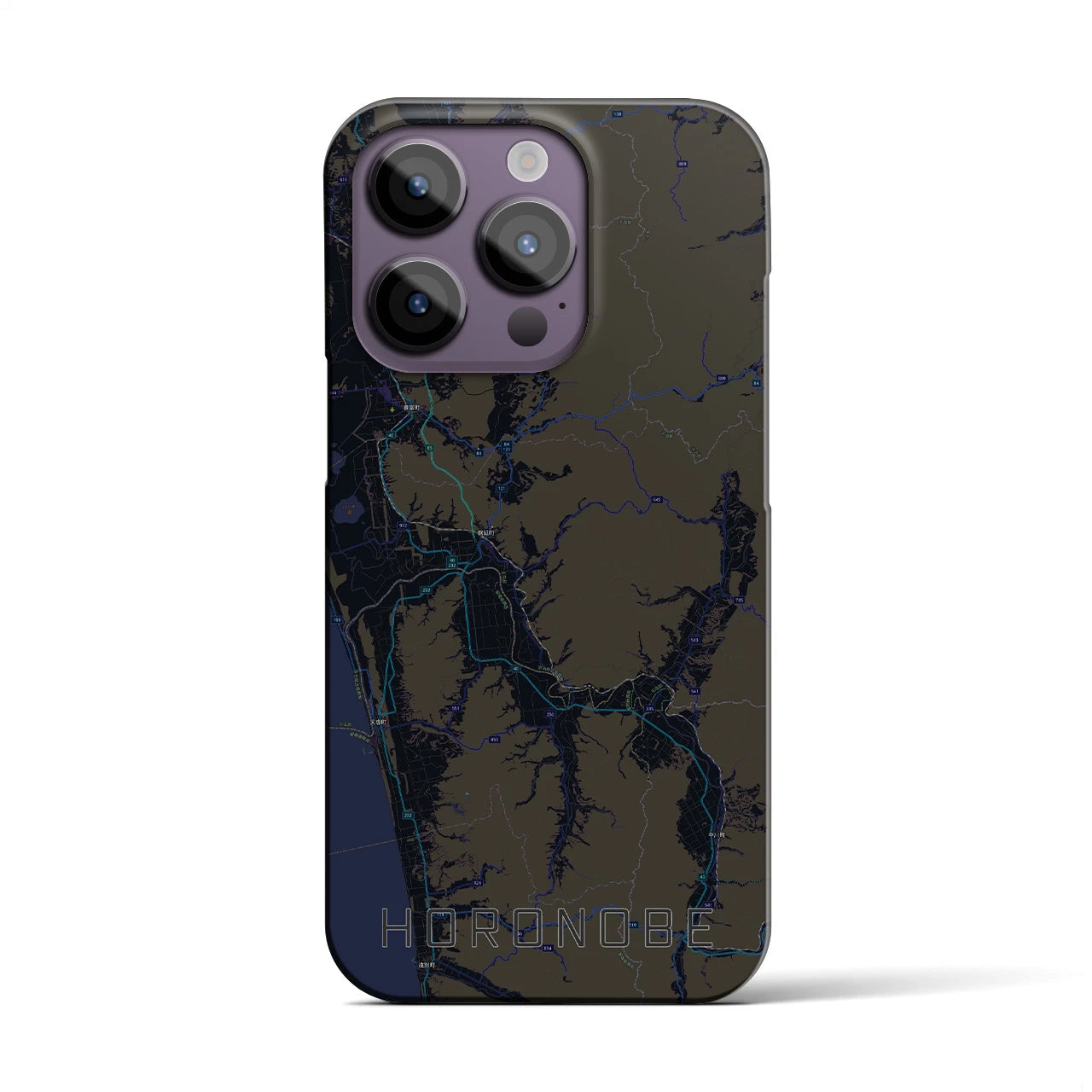 【幌延(北海道)】地図柄iPhoneケース(バックカバータイプ)