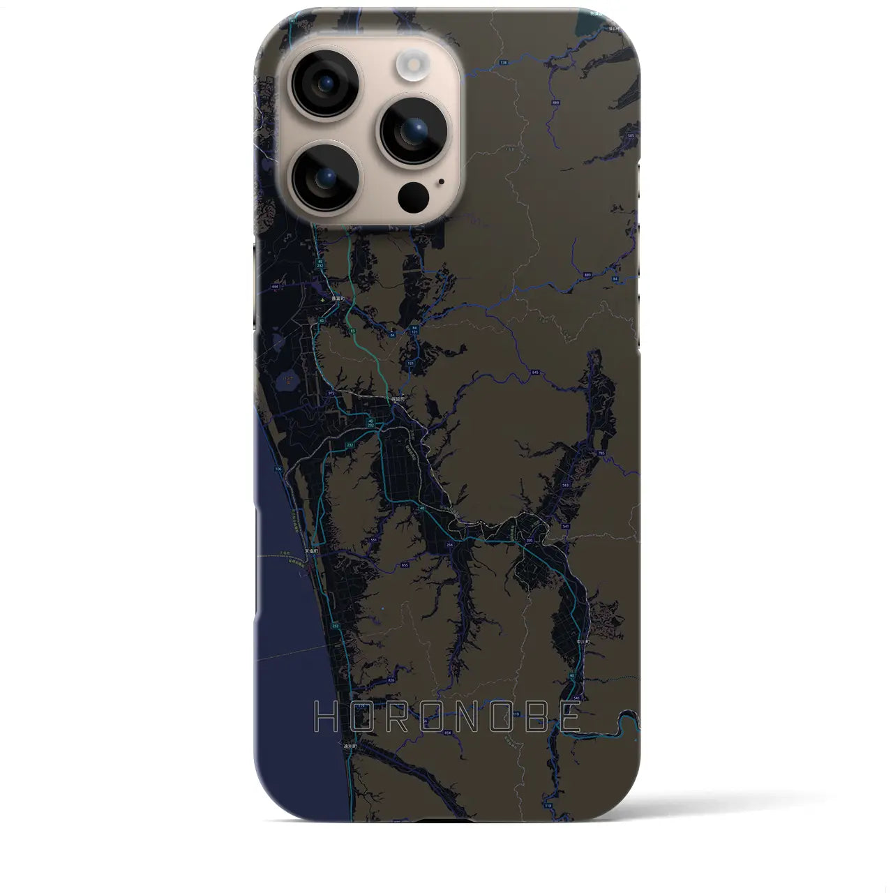 【幌延(北海道)】地図柄iPhoneケース(バックカバータイプ)