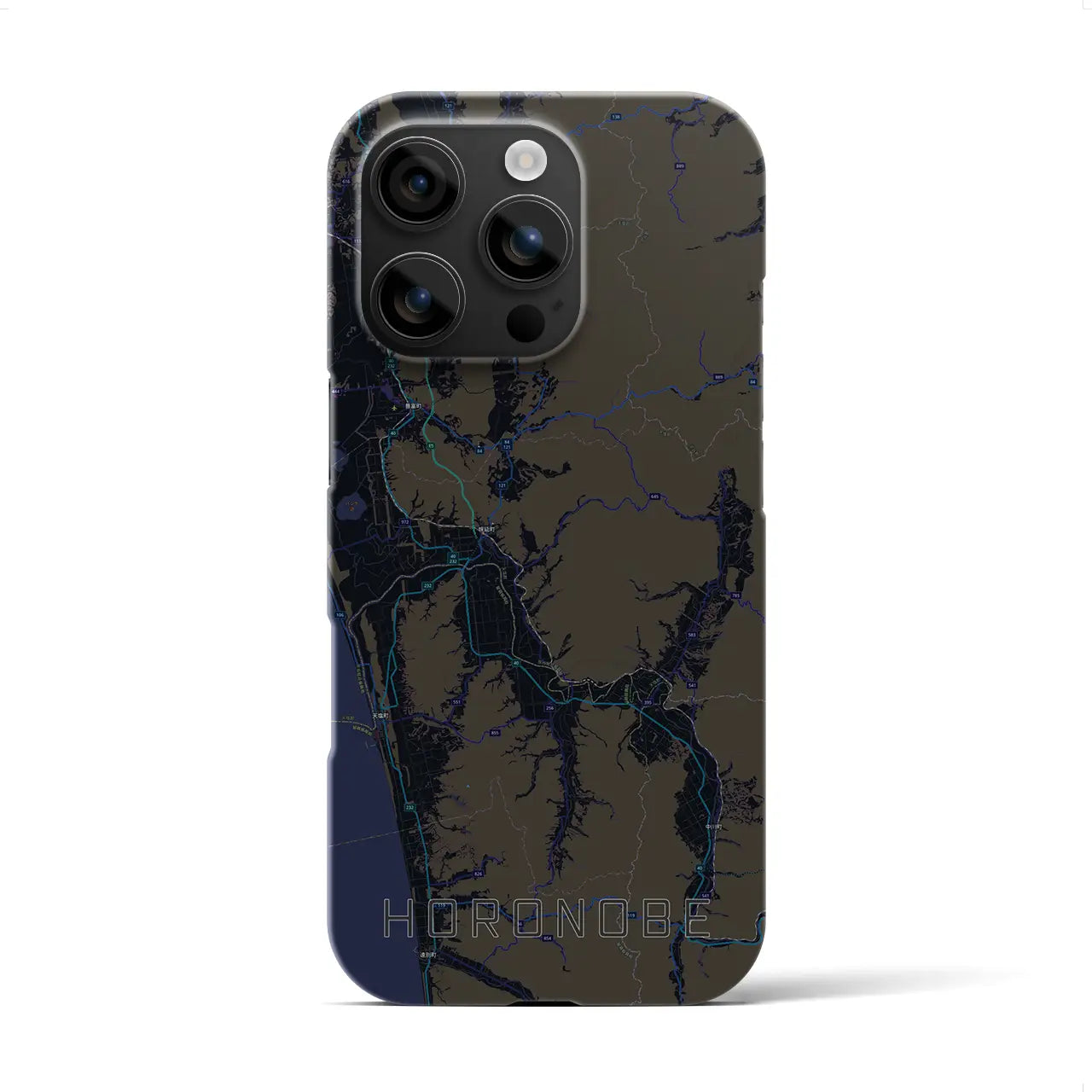 【幌延(北海道)】地図柄iPhoneケース(バックカバータイプ)