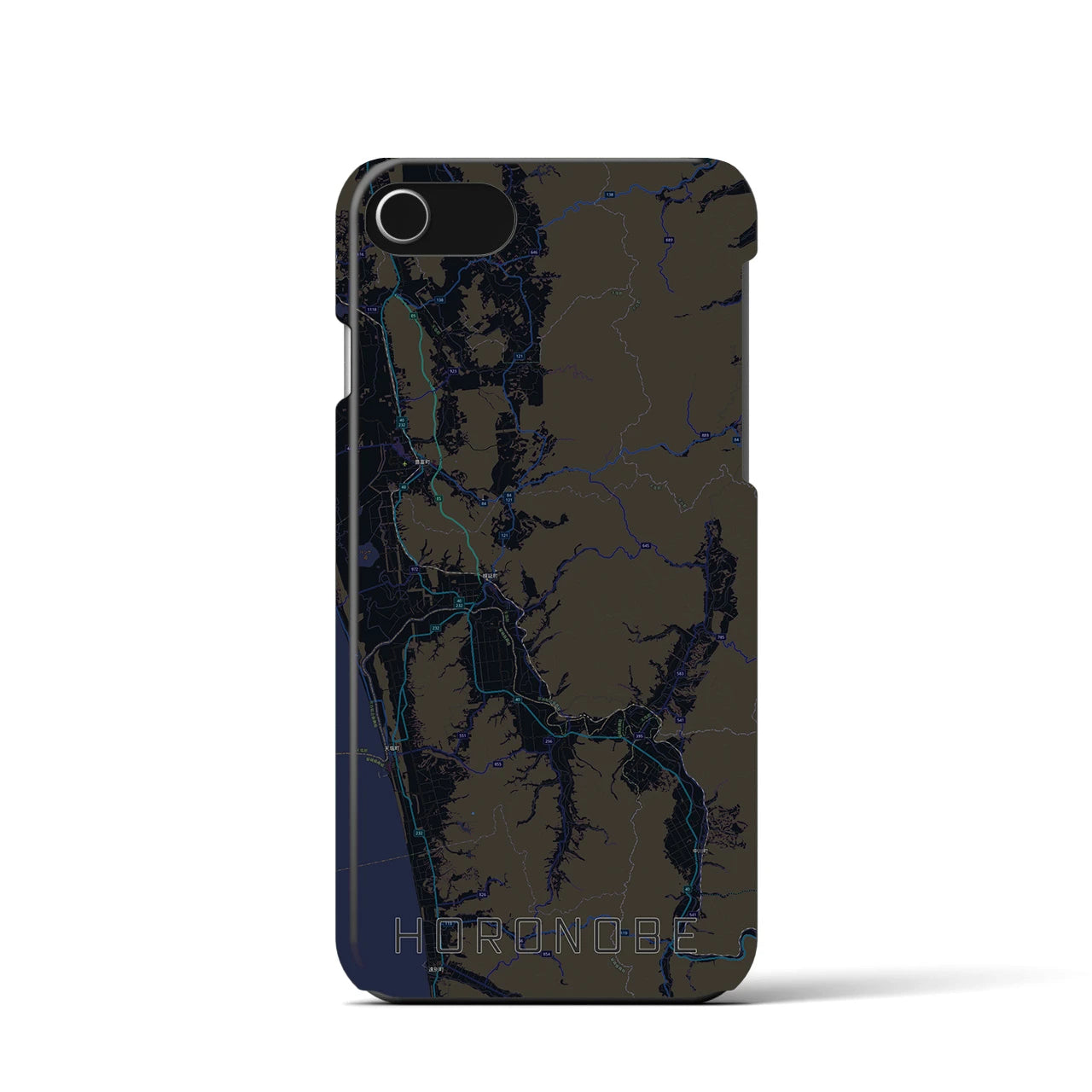 【幌延(北海道)】地図柄iPhoneケース(バックカバータイプ)