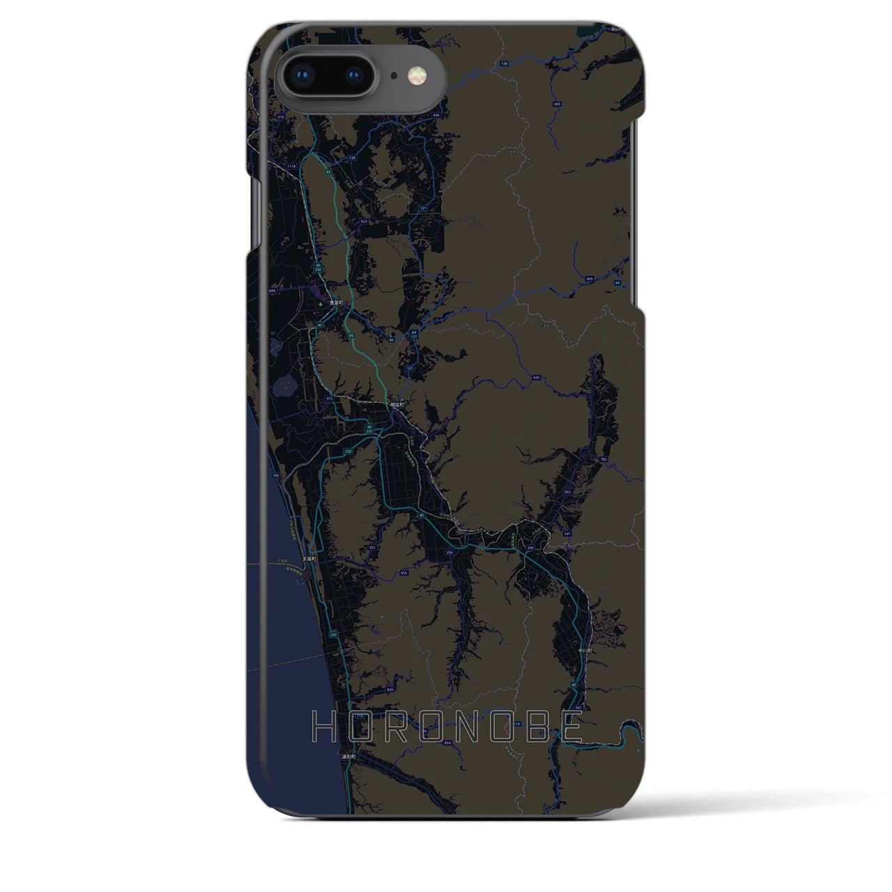 【幌延(北海道)】地図柄iPhoneケース(バックカバータイプ)