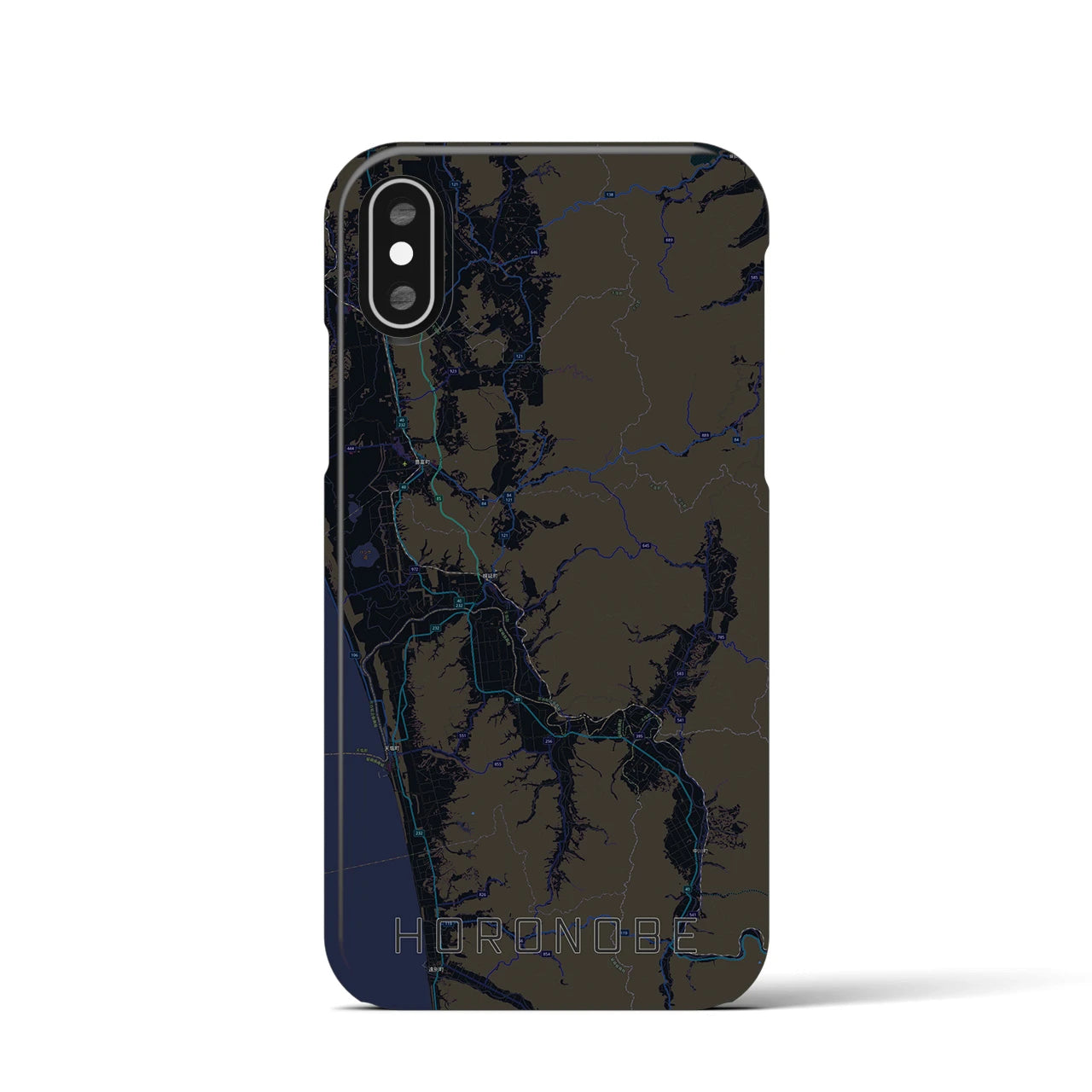 【幌延(北海道)】地図柄iPhoneケース(バックカバータイプ)