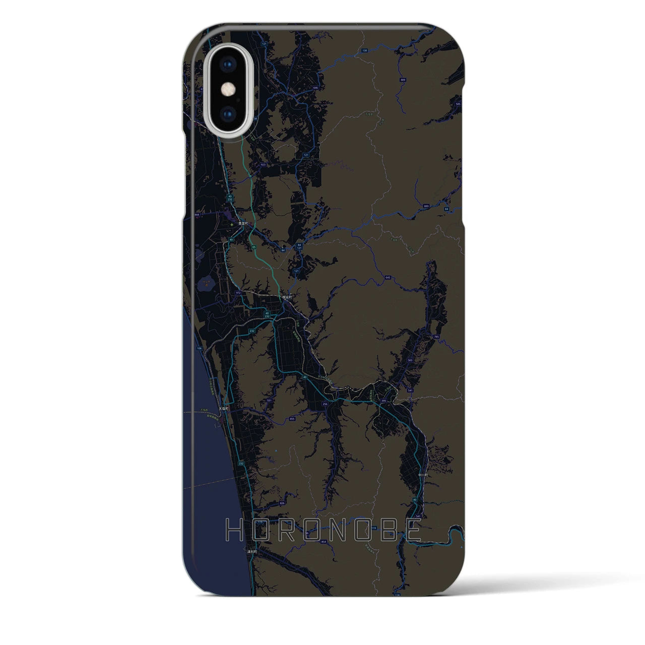 【幌延(北海道)】地図柄iPhoneケース(バックカバータイプ)