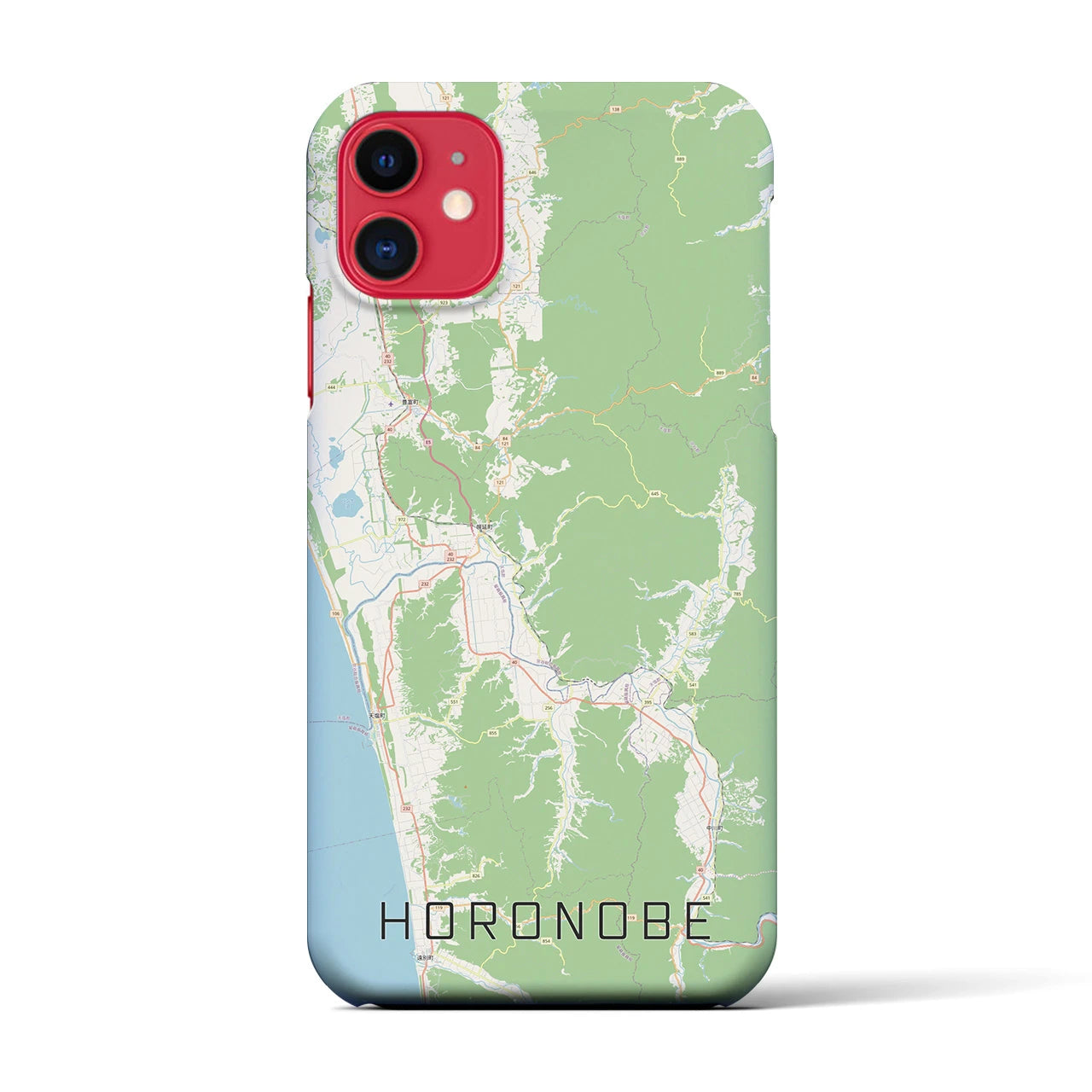 【幌延(北海道)】地図柄iPhoneケース(バックカバータイプ)