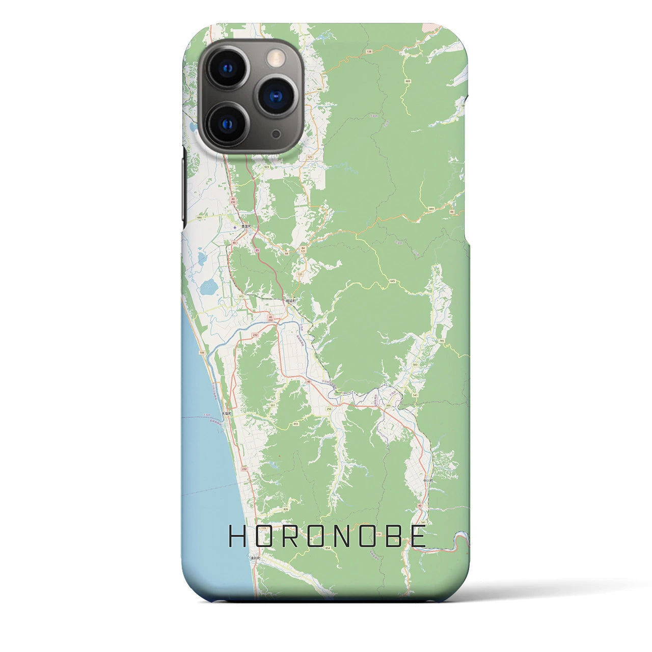 【幌延(北海道)】地図柄iPhoneケース(バックカバータイプ)