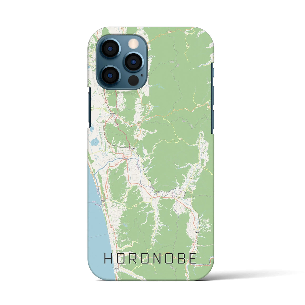【幌延(北海道)】地図柄iPhoneケース(バックカバータイプ)