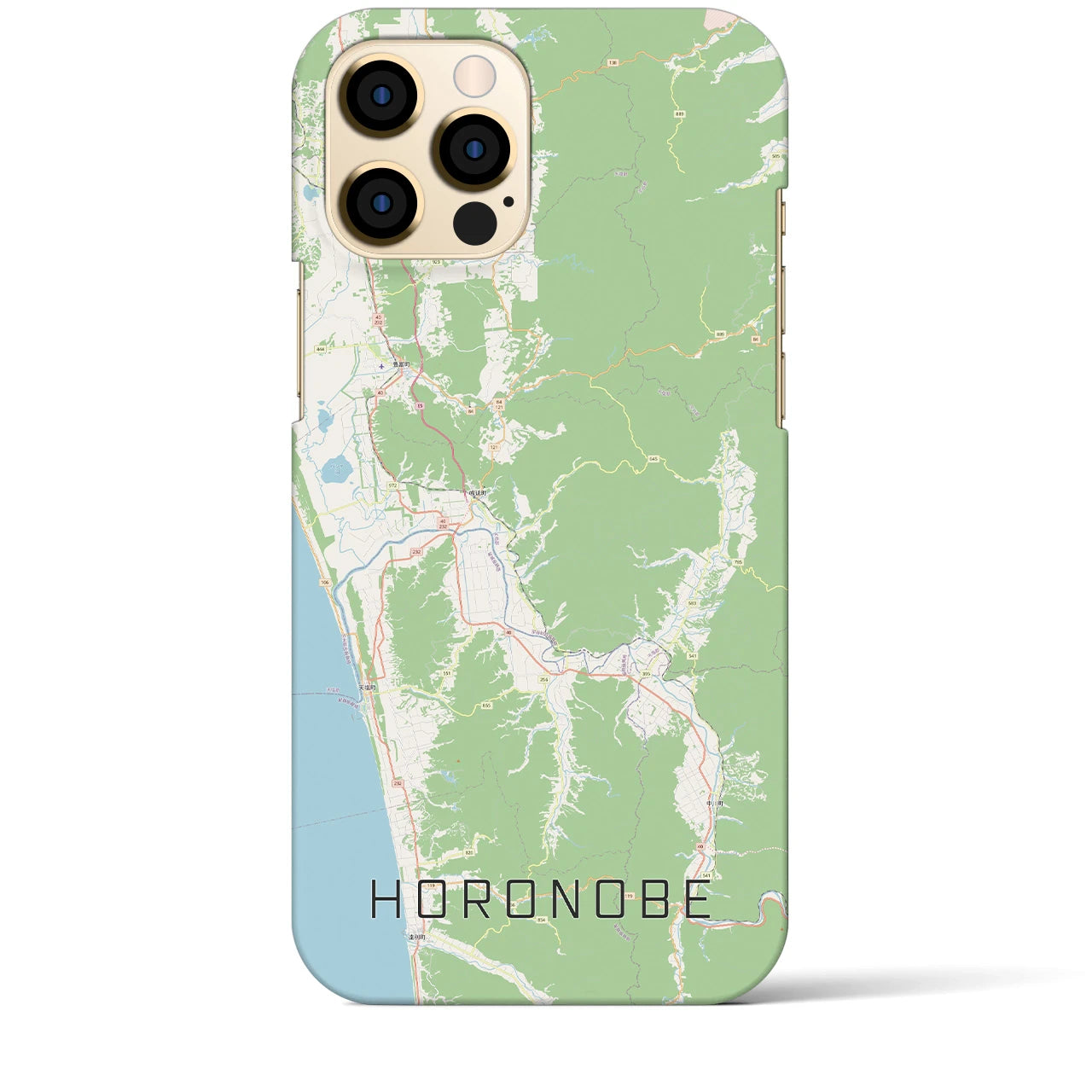 【幌延(北海道)】地図柄iPhoneケース(バックカバータイプ)