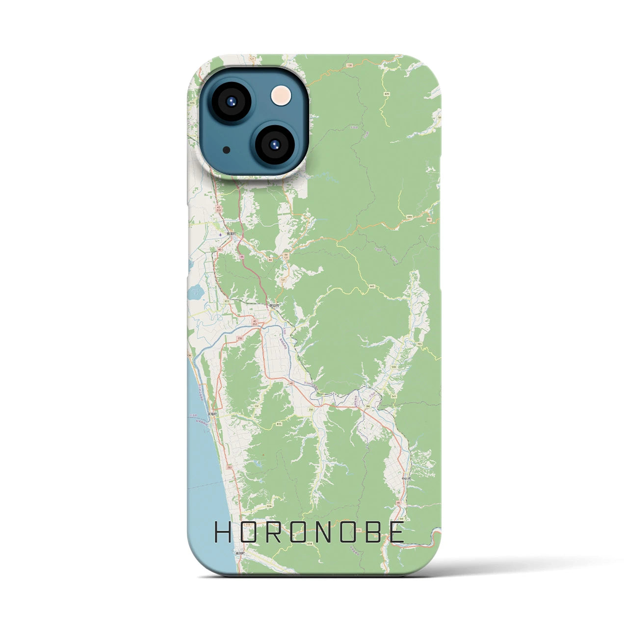 【幌延(北海道)】地図柄iPhoneケース(バックカバータイプ)