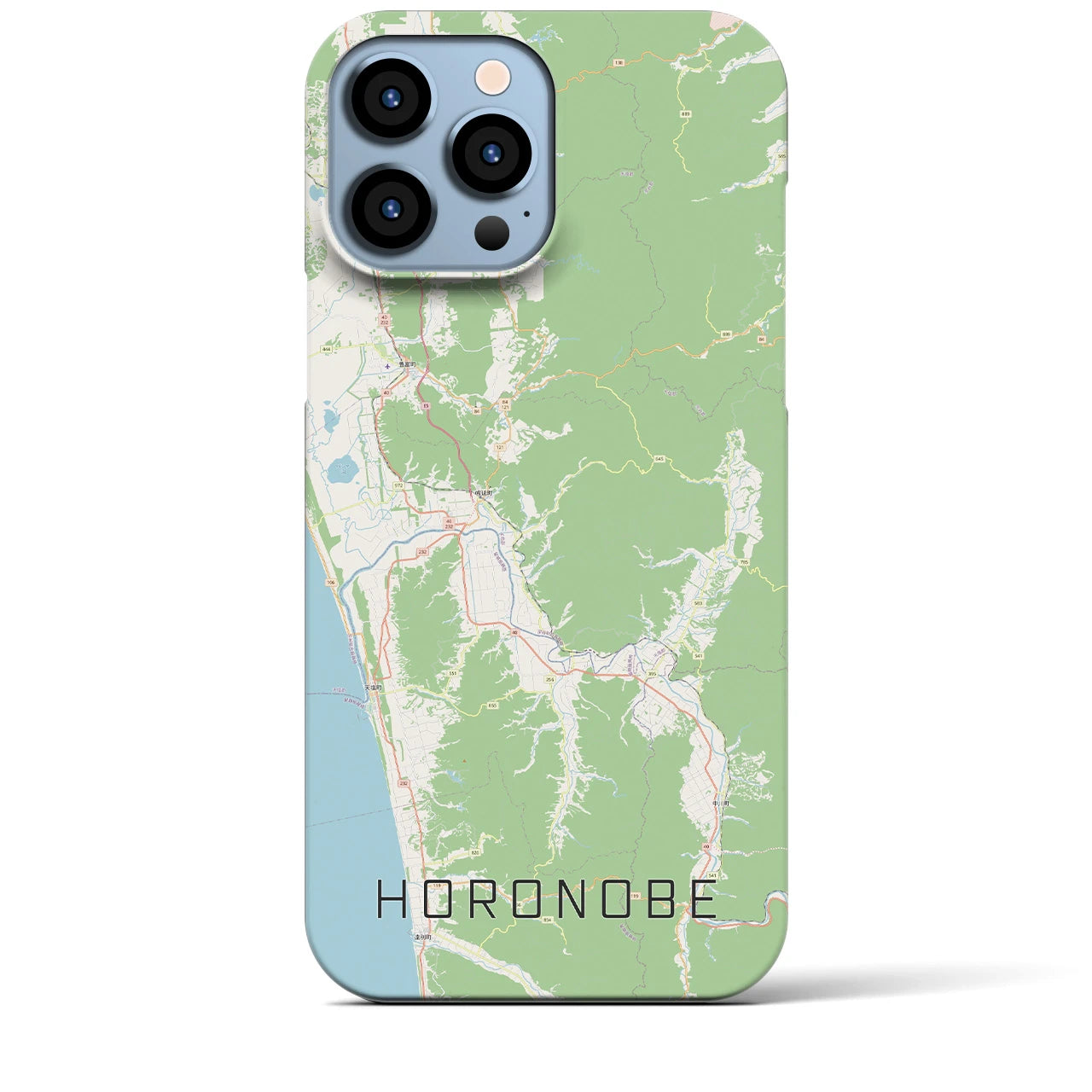【幌延(北海道)】地図柄iPhoneケース(バックカバータイプ)