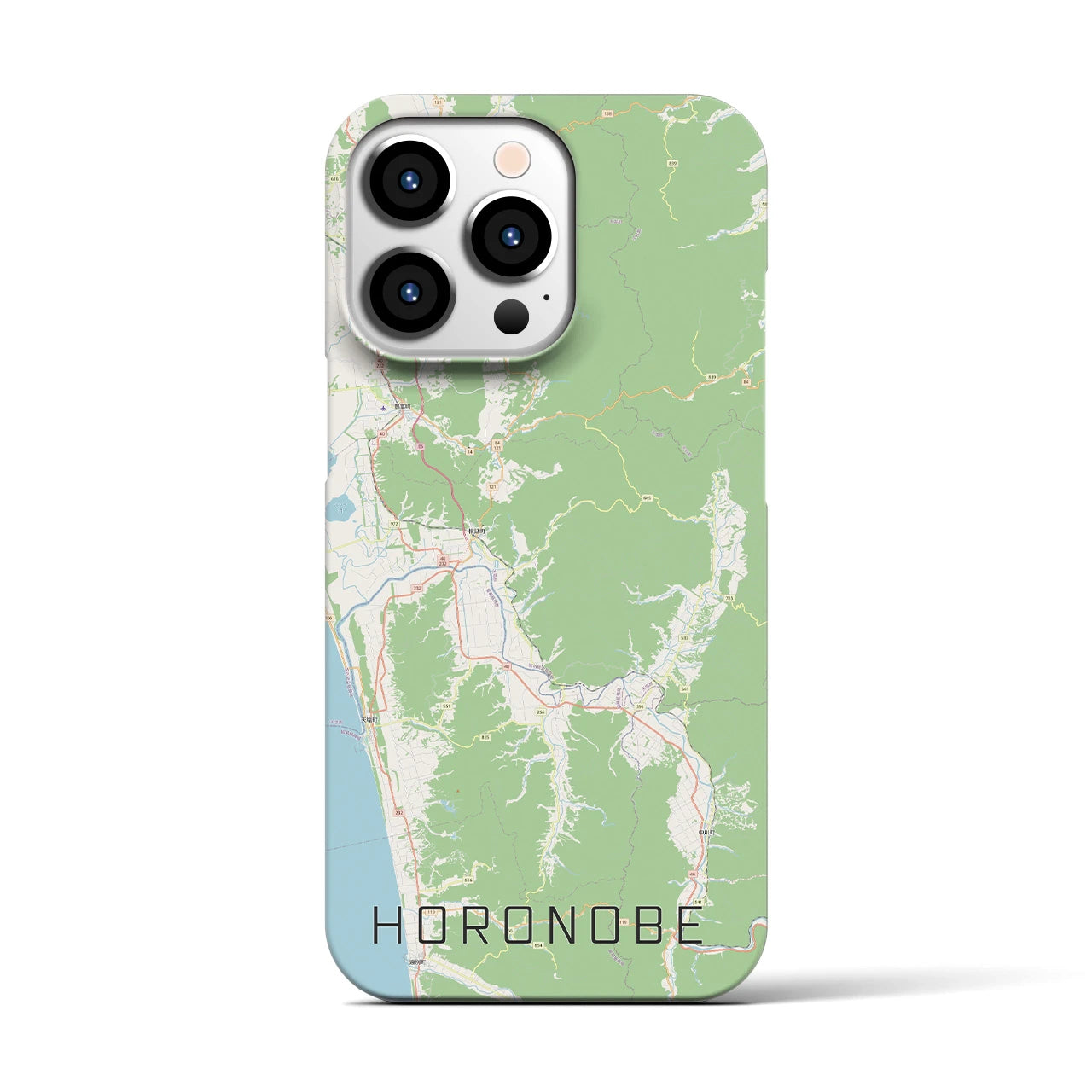 【幌延(北海道)】地図柄iPhoneケース(バックカバータイプ)