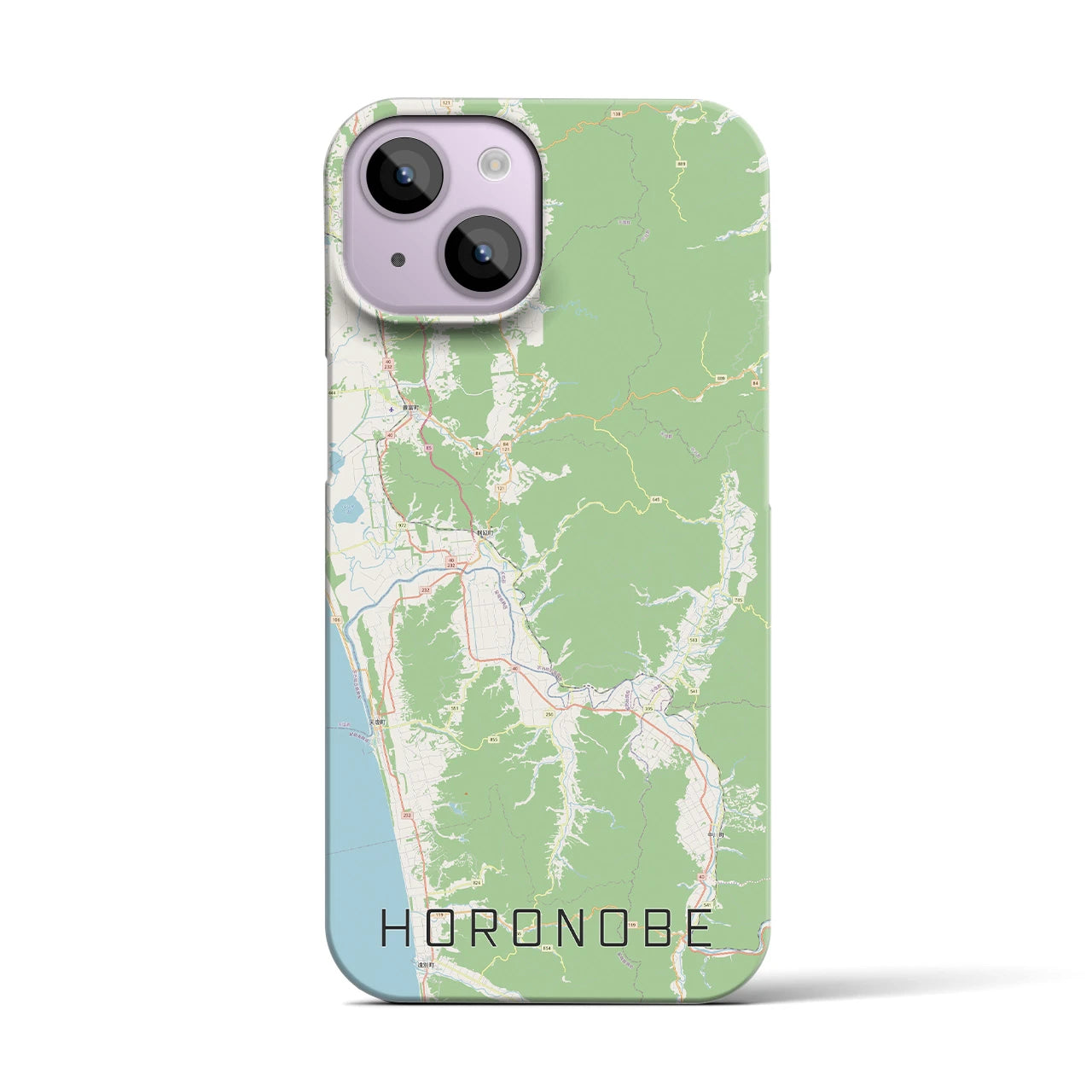 【幌延(北海道)】地図柄iPhoneケース(バックカバータイプ)