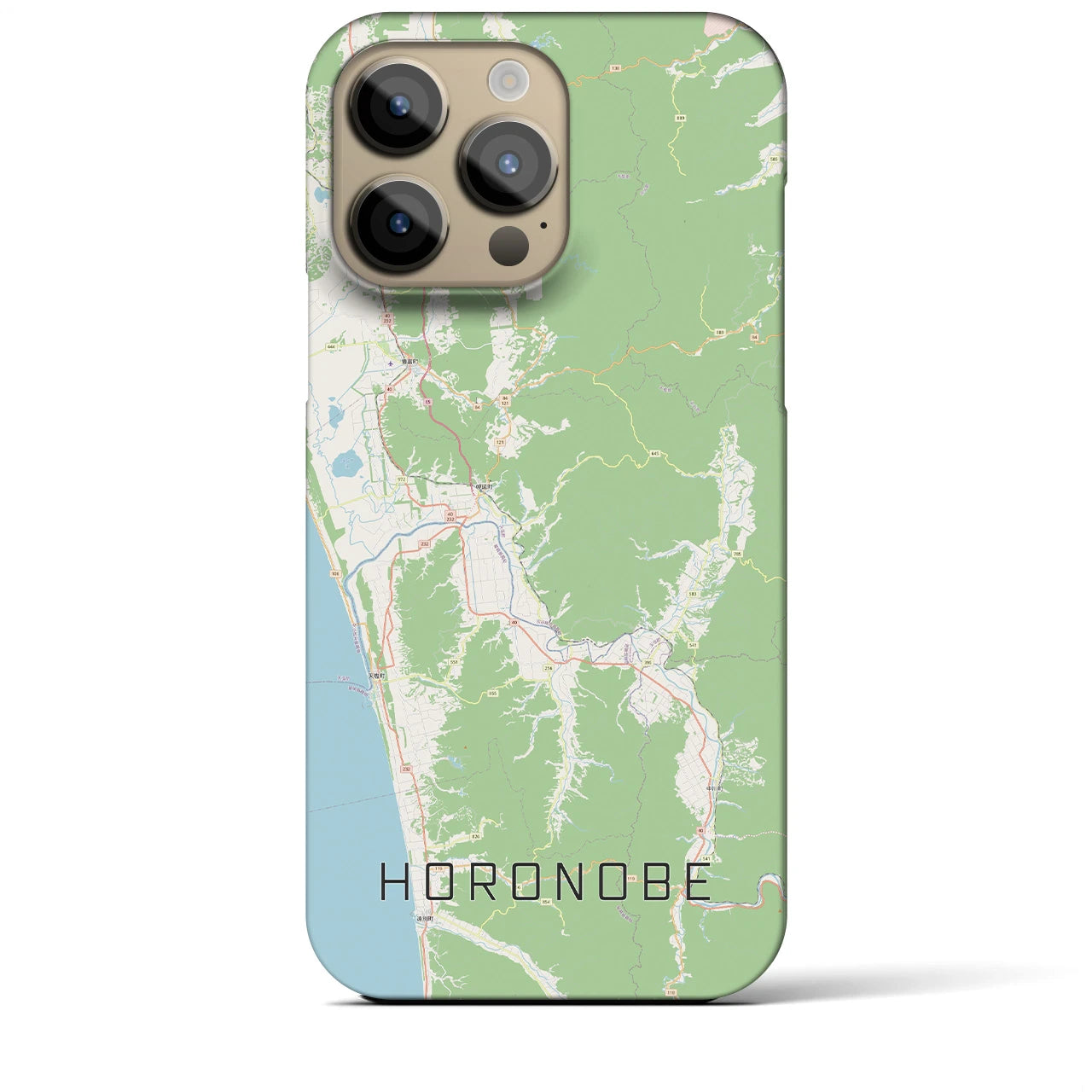 【幌延(北海道)】地図柄iPhoneケース(バックカバータイプ)