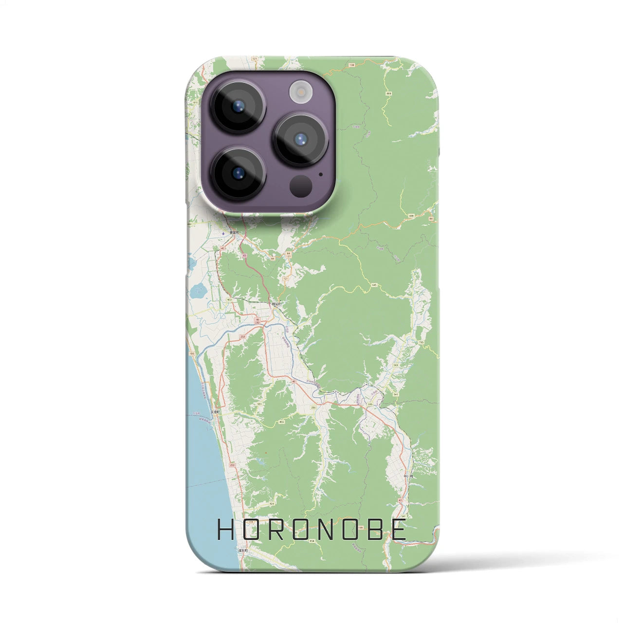 【幌延(北海道)】地図柄iPhoneケース(バックカバータイプ)