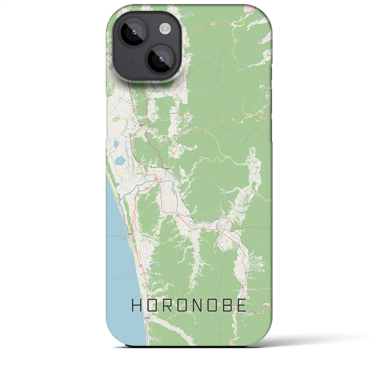 【幌延(北海道)】地図柄iPhoneケース(バックカバータイプ)