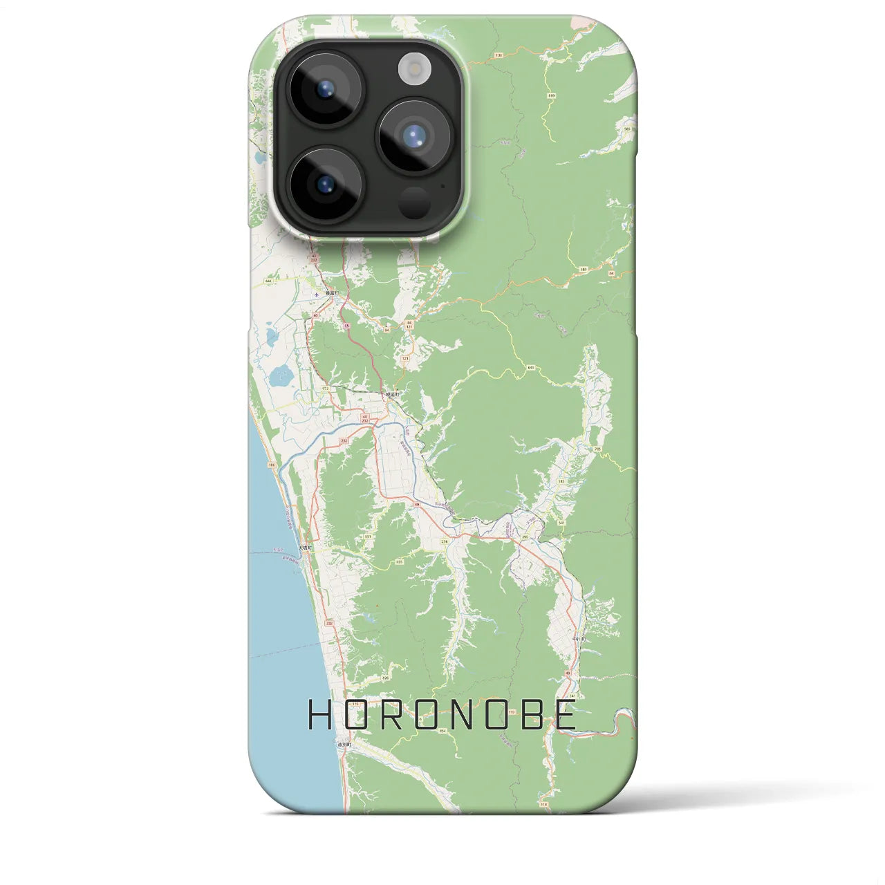 【幌延(北海道)】地図柄iPhoneケース(バックカバータイプ)