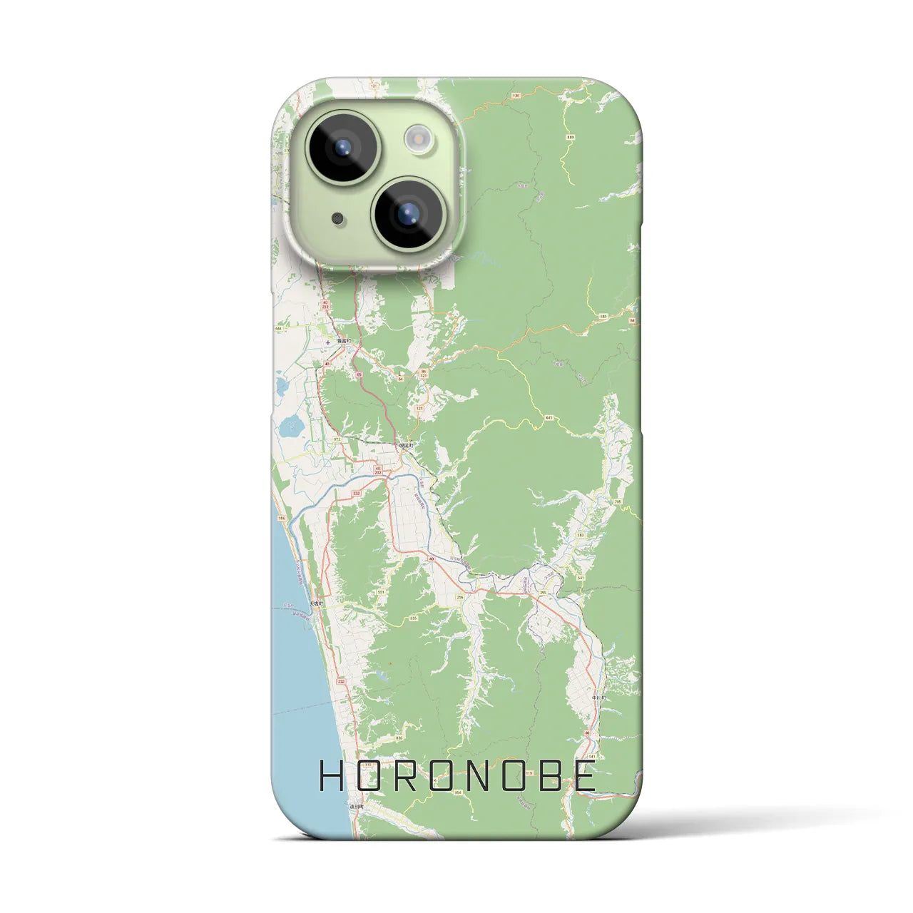 【幌延(北海道)】地図柄iPhoneケース(バックカバータイプ)