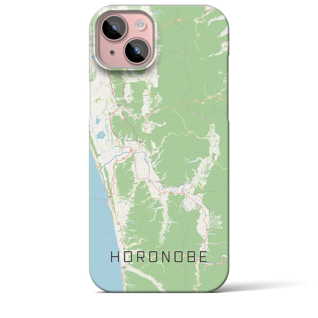 【幌延(北海道)】地図柄iPhoneケース(バックカバータイプ)