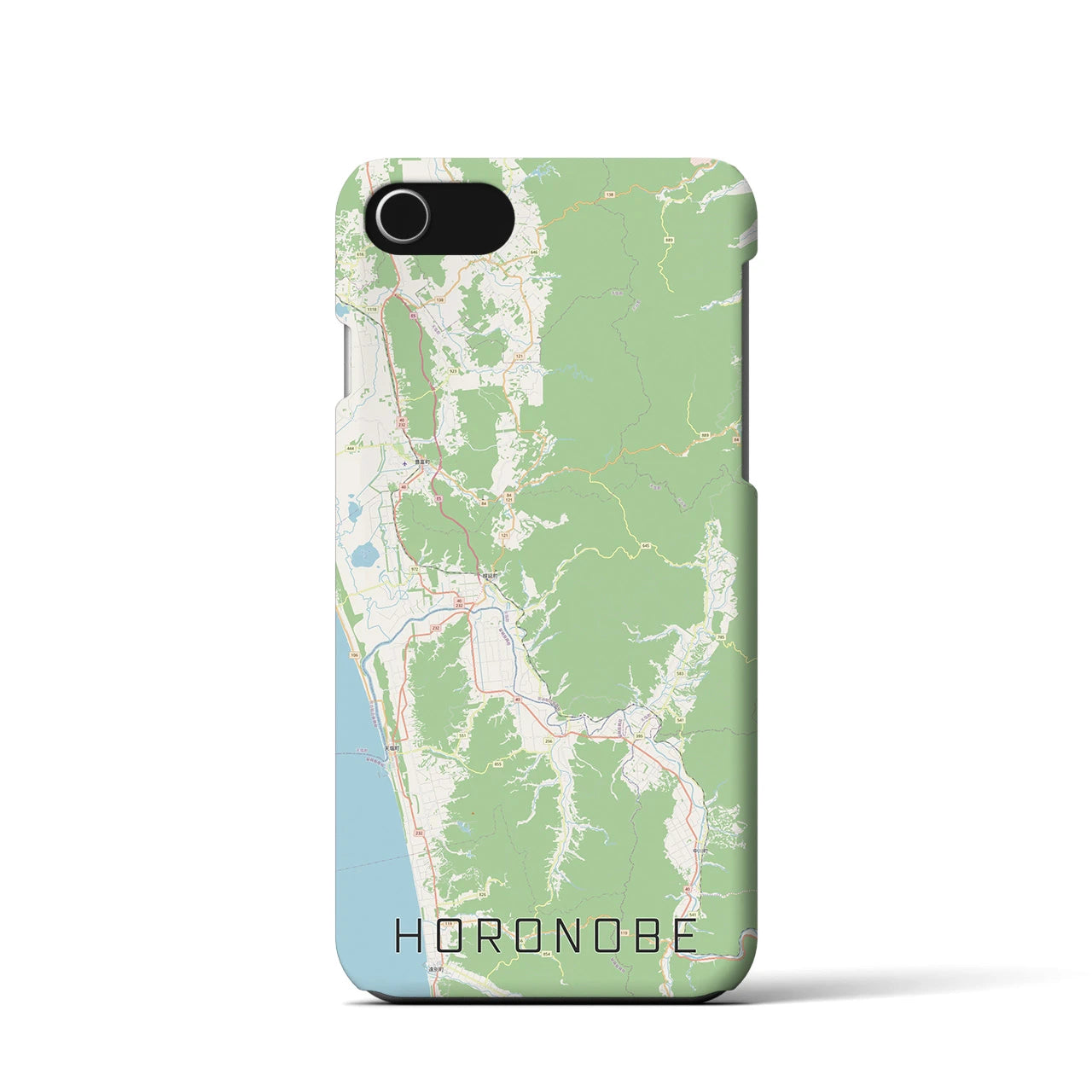 【幌延(北海道)】地図柄iPhoneケース(バックカバータイプ)