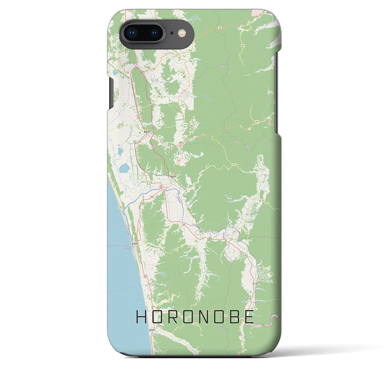 【幌延(北海道)】地図柄iPhoneケース(バックカバータイプ)