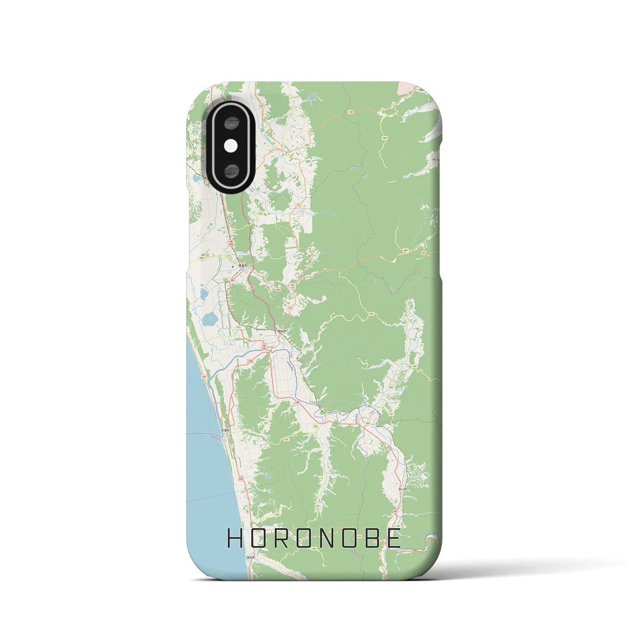 【幌延(北海道)】地図柄iPhoneケース(バックカバータイプ)