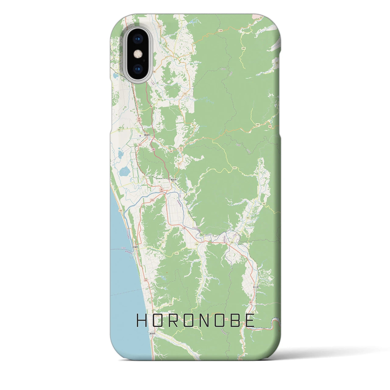 【幌延(北海道)】地図柄iPhoneケース(バックカバータイプ)