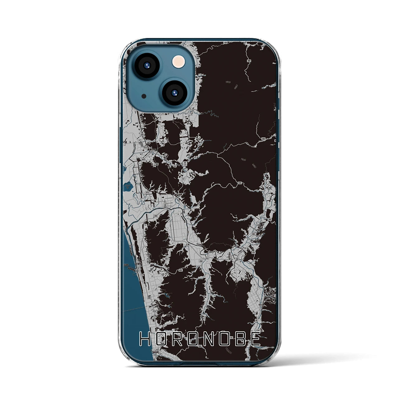 【幌延(北海道)】地図柄iPhoneケース(クリアタイプ)