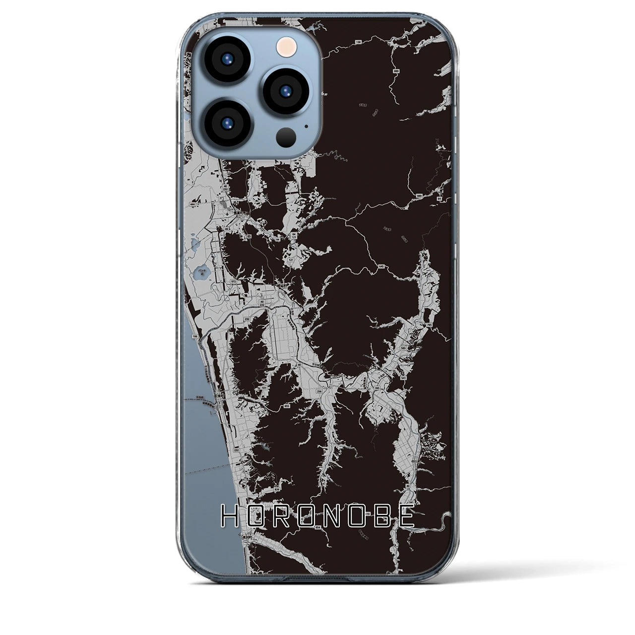 【幌延(北海道)】地図柄iPhoneケース(クリアタイプ)