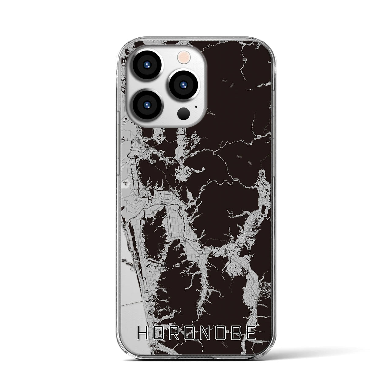 【幌延(北海道)】地図柄iPhoneケース(クリアタイプ)