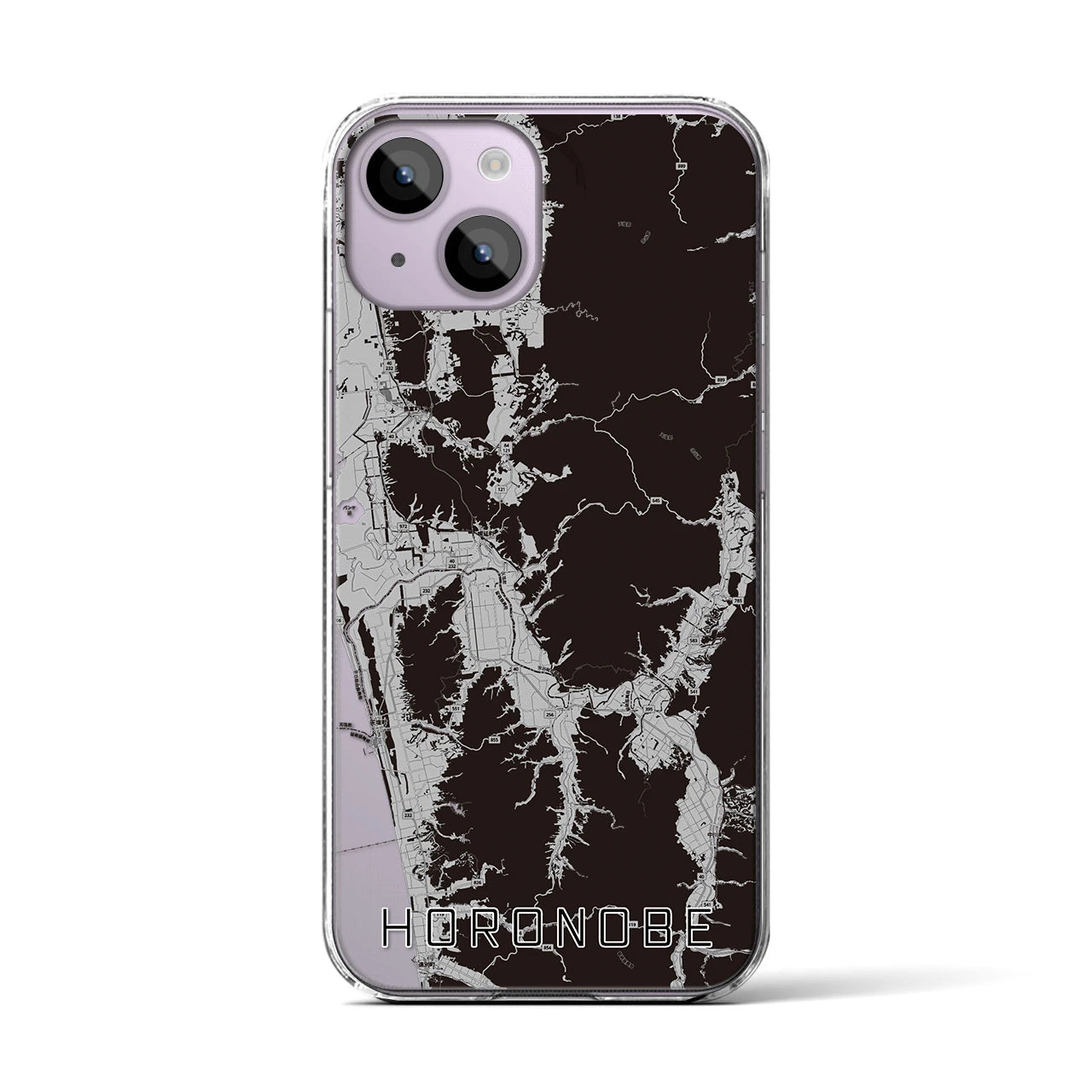 【幌延(北海道)】地図柄iPhoneケース(クリアタイプ)