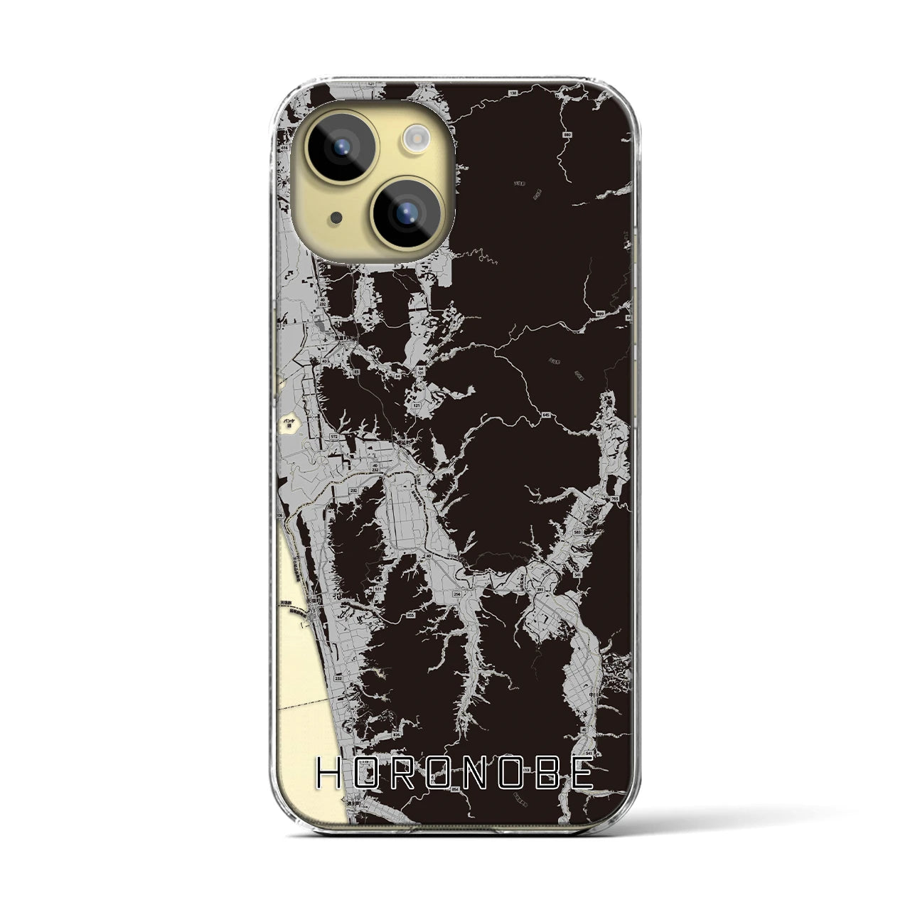 【幌延(北海道)】地図柄iPhoneケース(クリアタイプ)