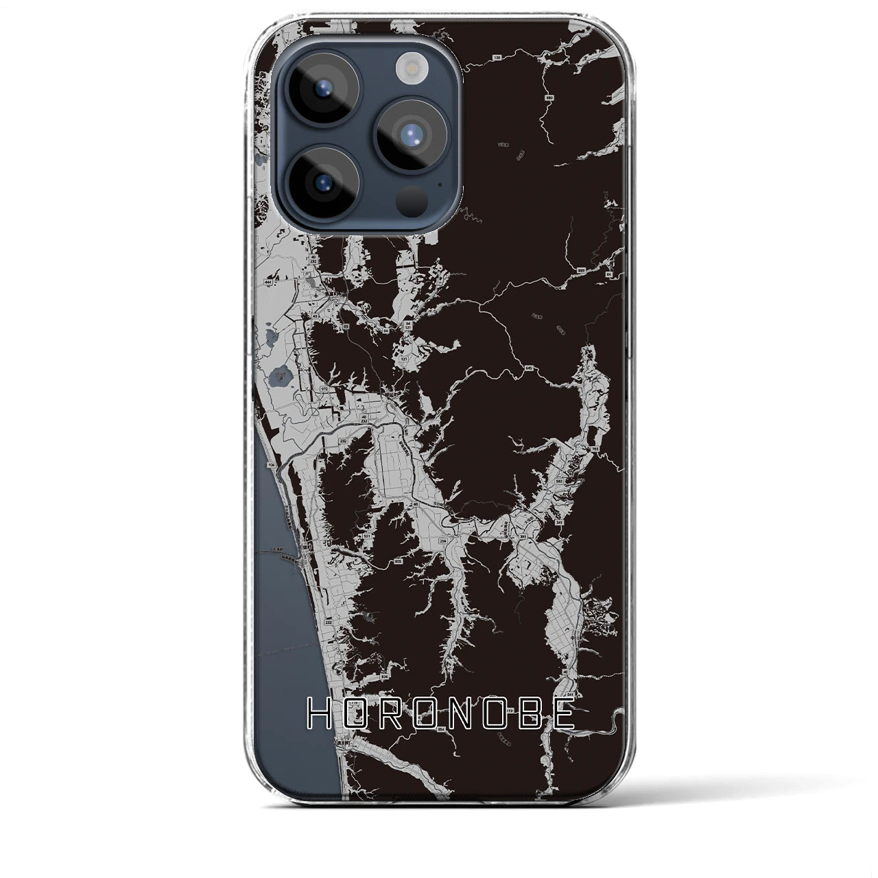 【幌延(北海道)】地図柄iPhoneケース(クリアタイプ)